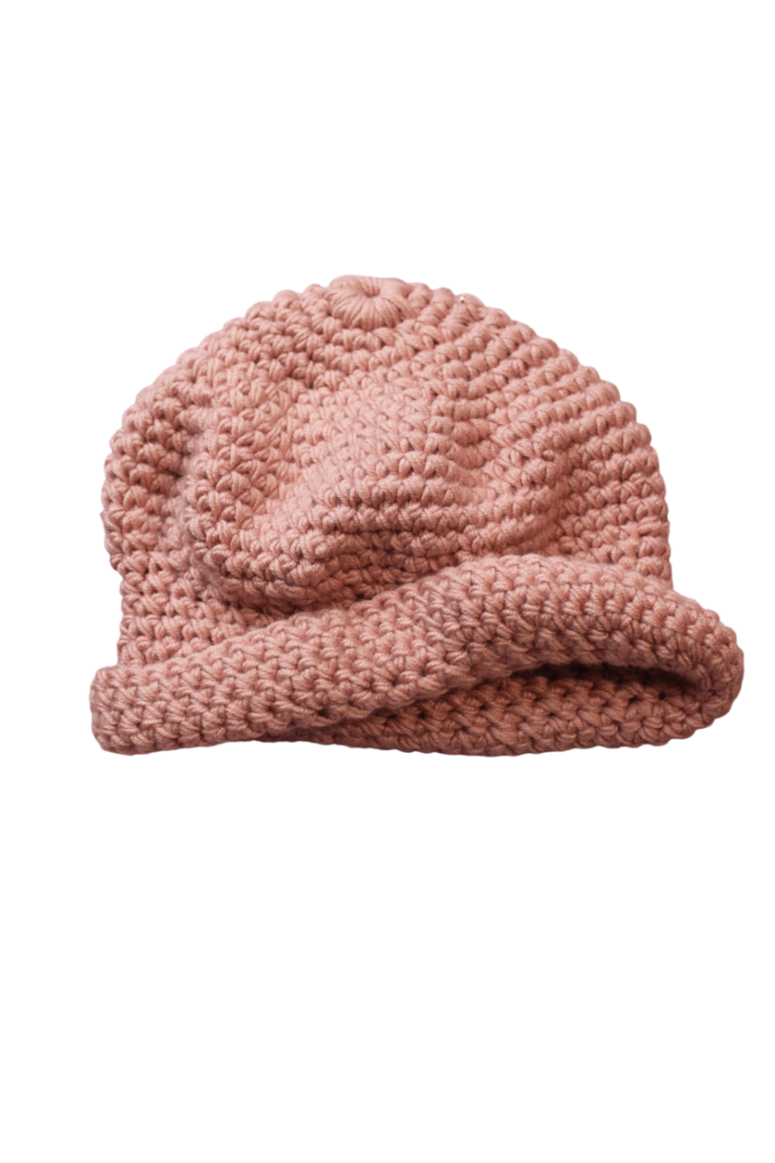 Handknit Hat, Pink, 0-6m
