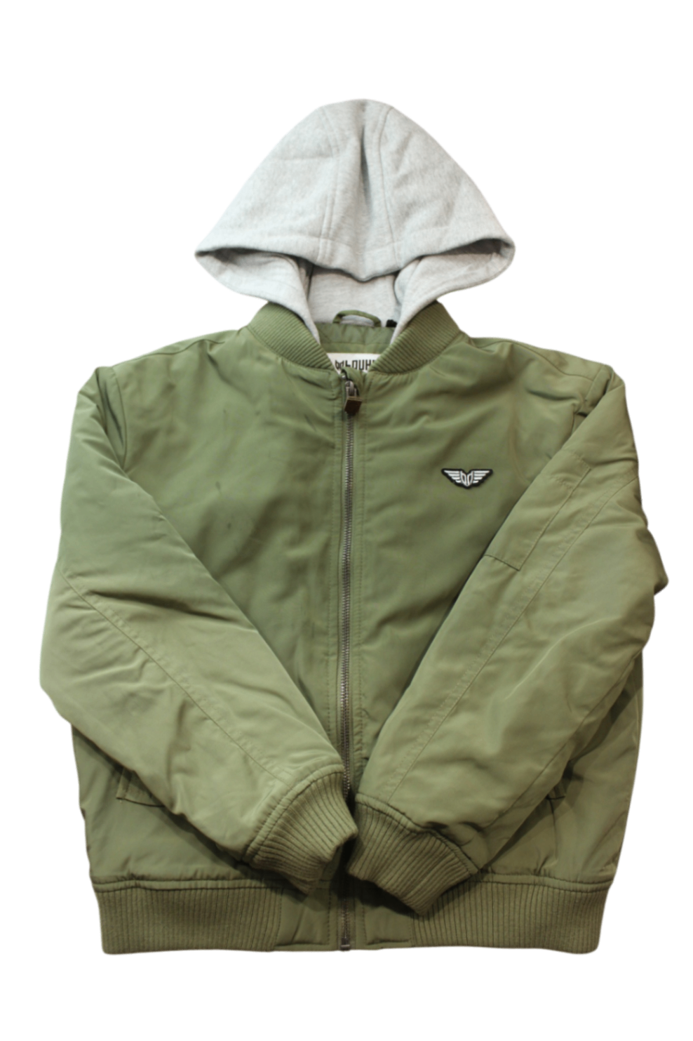 Bauhaus Jacket, Olive Green and Grey, 10