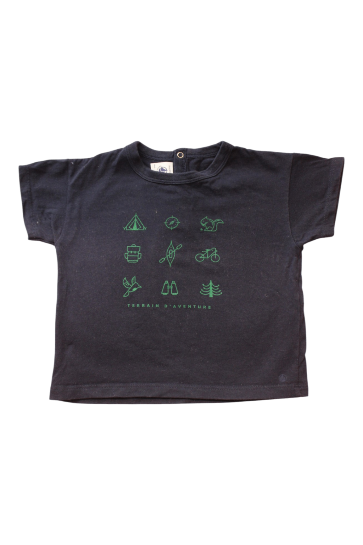 Petit Bateau T-Shirt, Navy, 18m/81cm