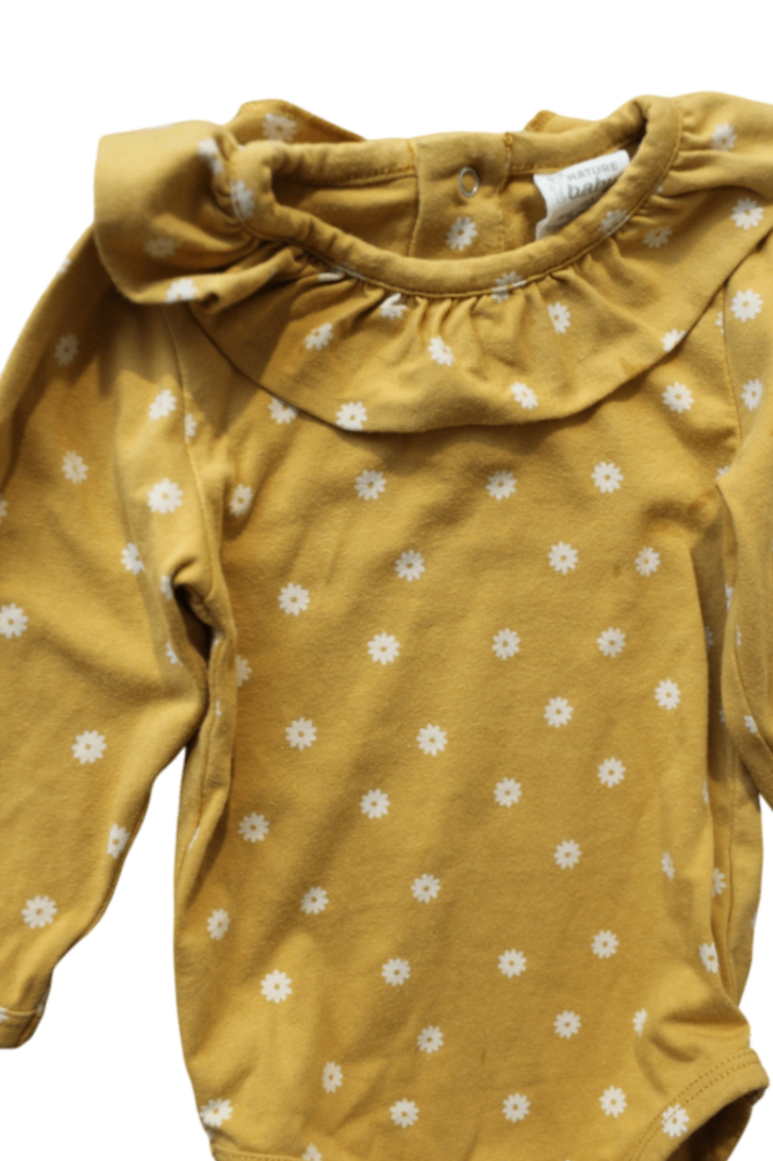 Nature Baby Bodysuit, Mustard, 00