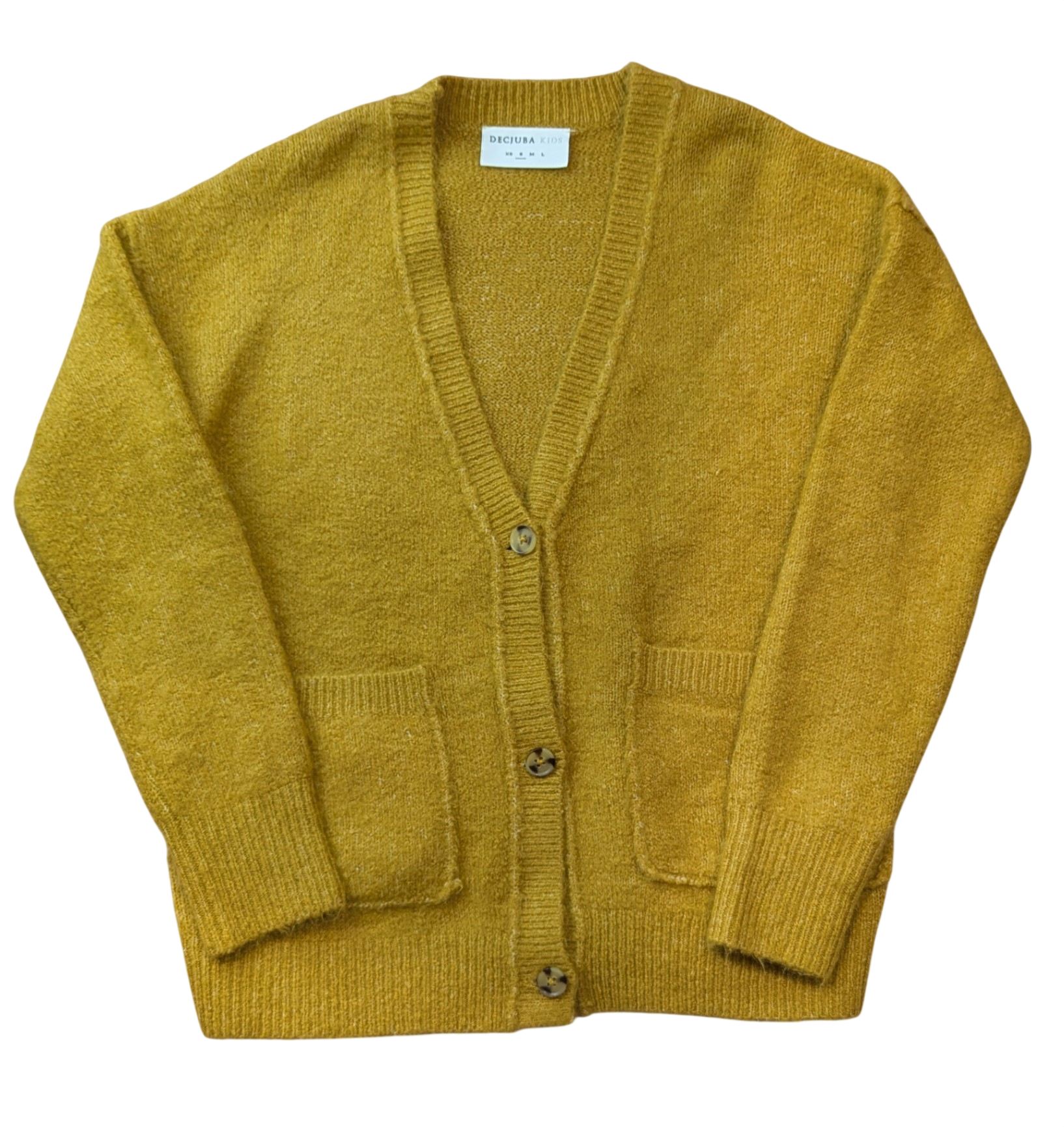 Decjuba Kids Cardigan, Mustard marle, S