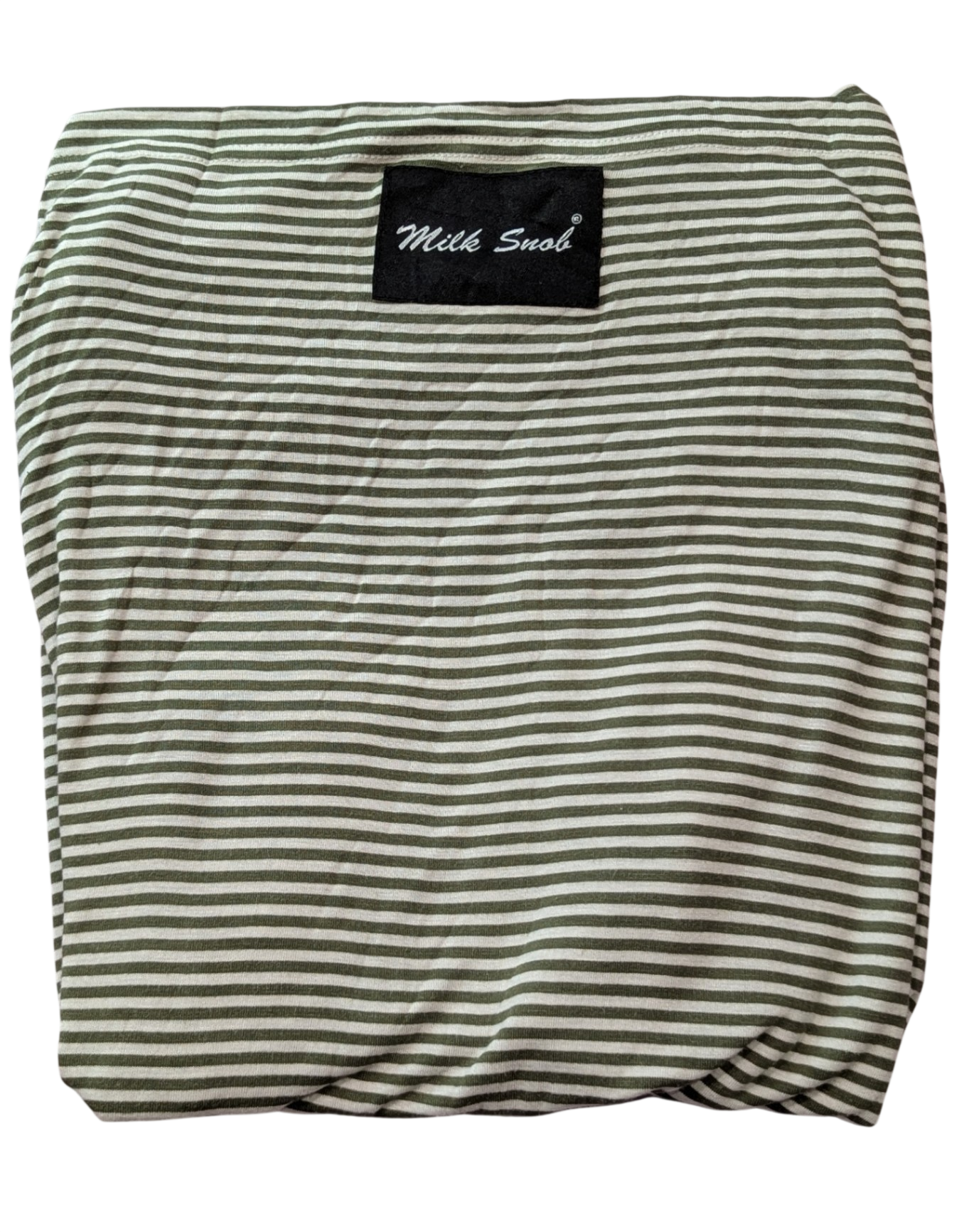Milk Snob Multifunctional Nursing Cover, Olive green stripe, One size