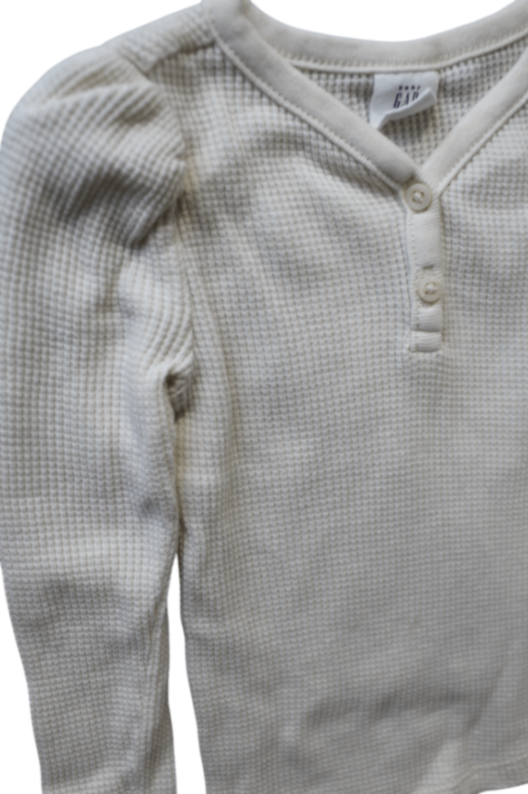 Baby Gap Long-Sleeve T-Shirt, Cream, 2