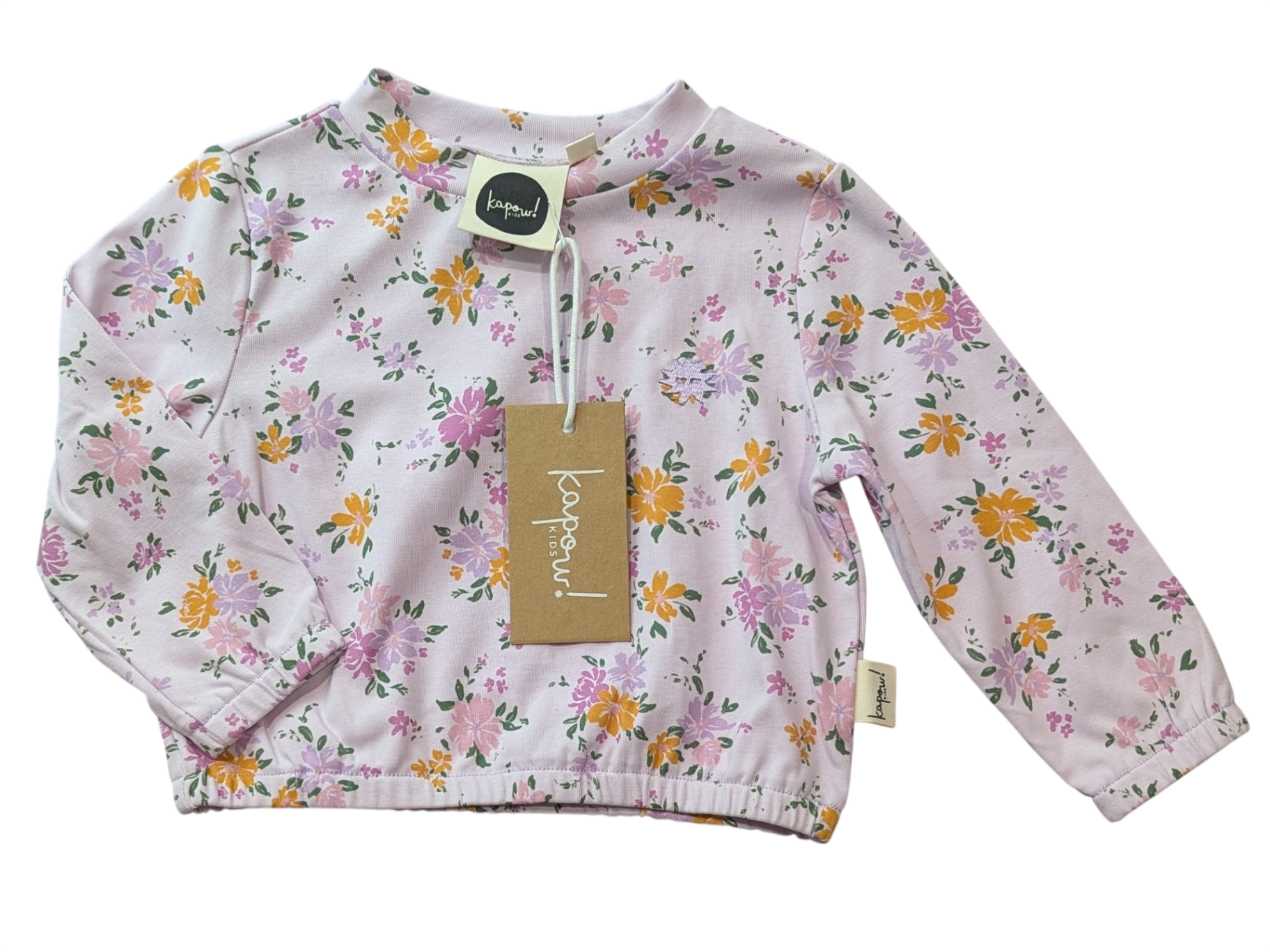 Kapow Long-Sleeve Top, Pink/floral, 1