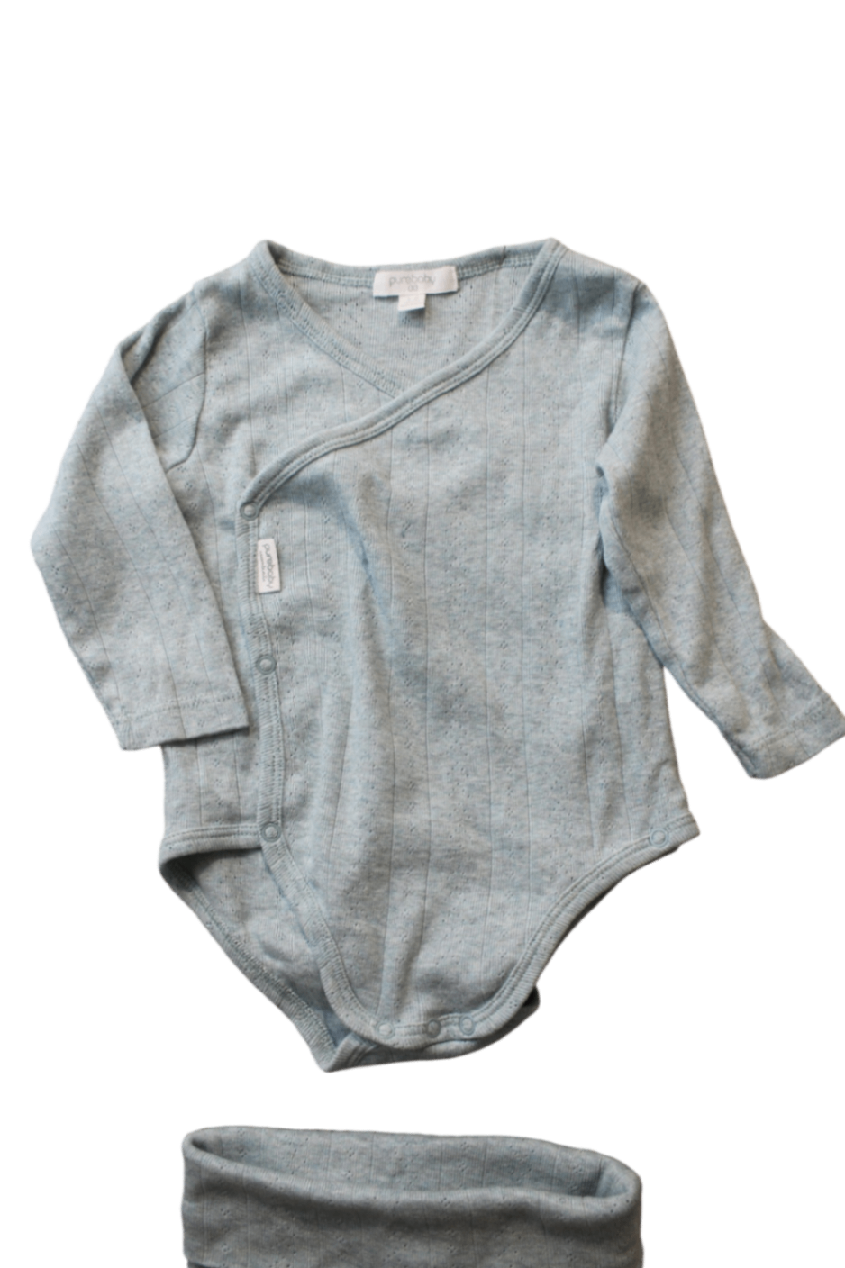 Purebaby Bodysuit, blue, 00