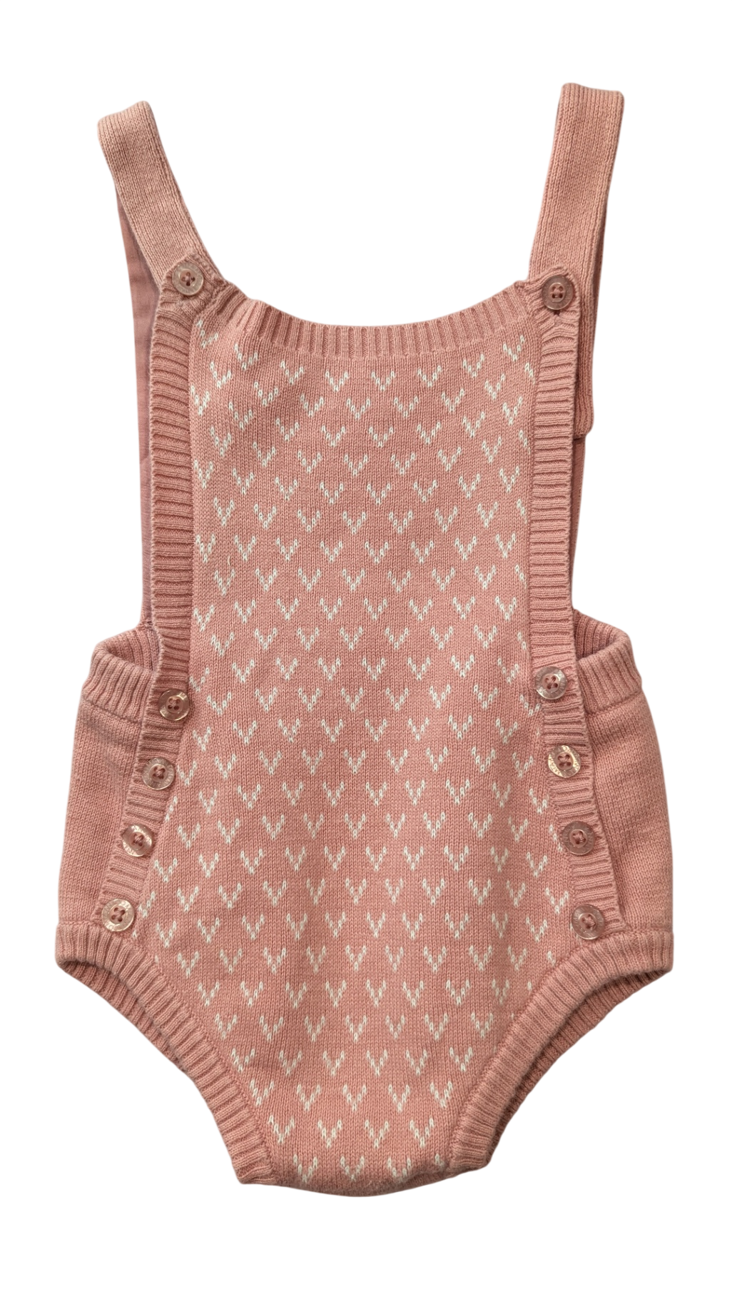 Miann & Co Romper, Pink/white, 1