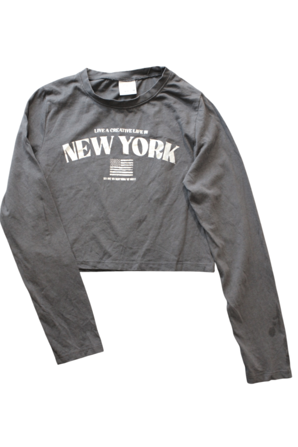 Zara Long-Sleeve T-Shirt, Grey, 9-10