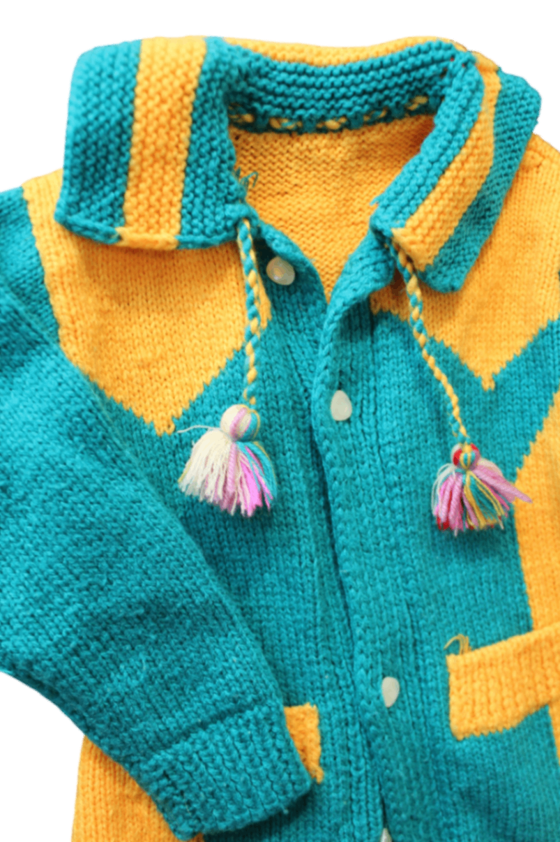 Handknit Knitwear, Teal, 2