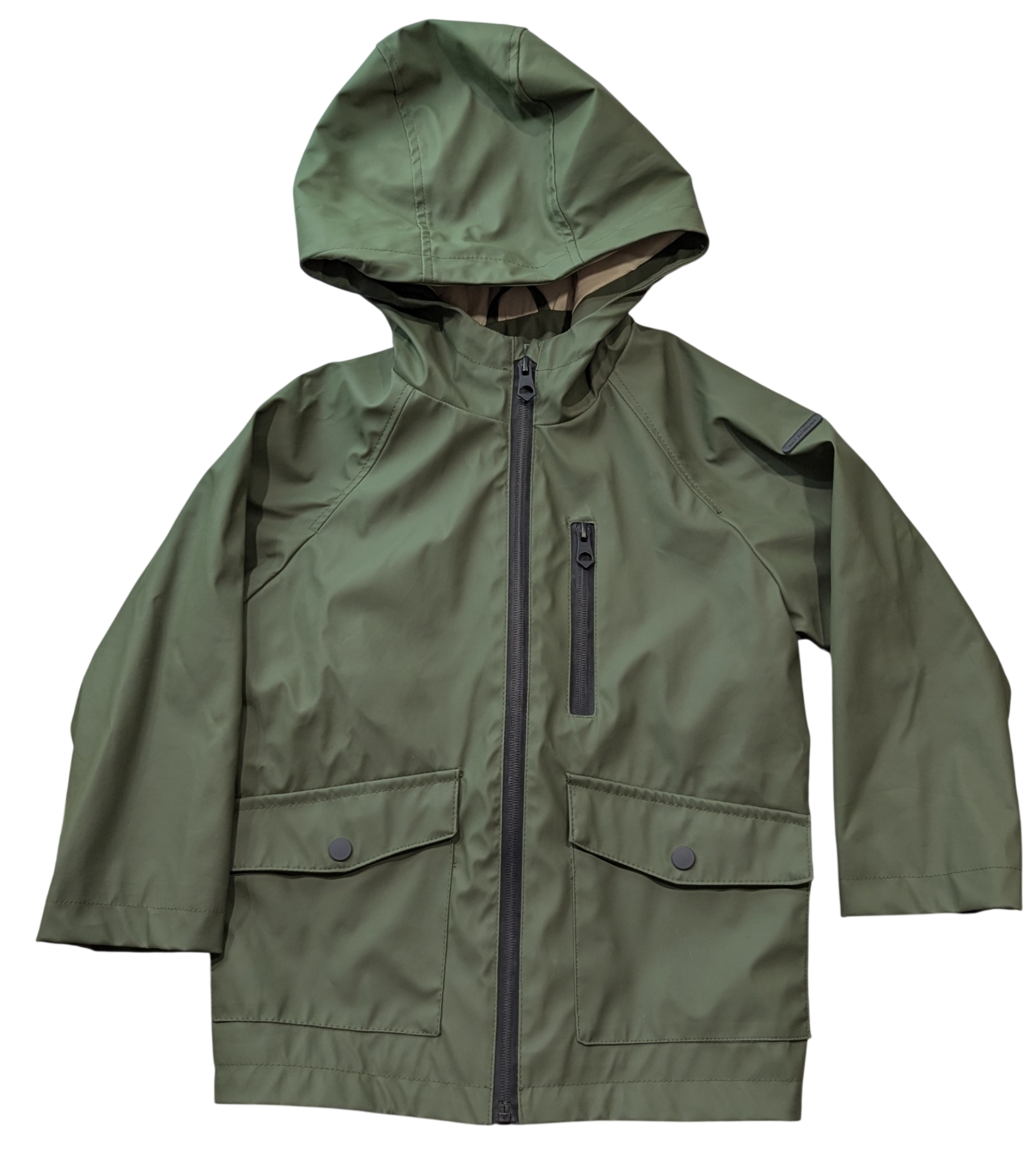 Zara Raincoat, Olive green, 6