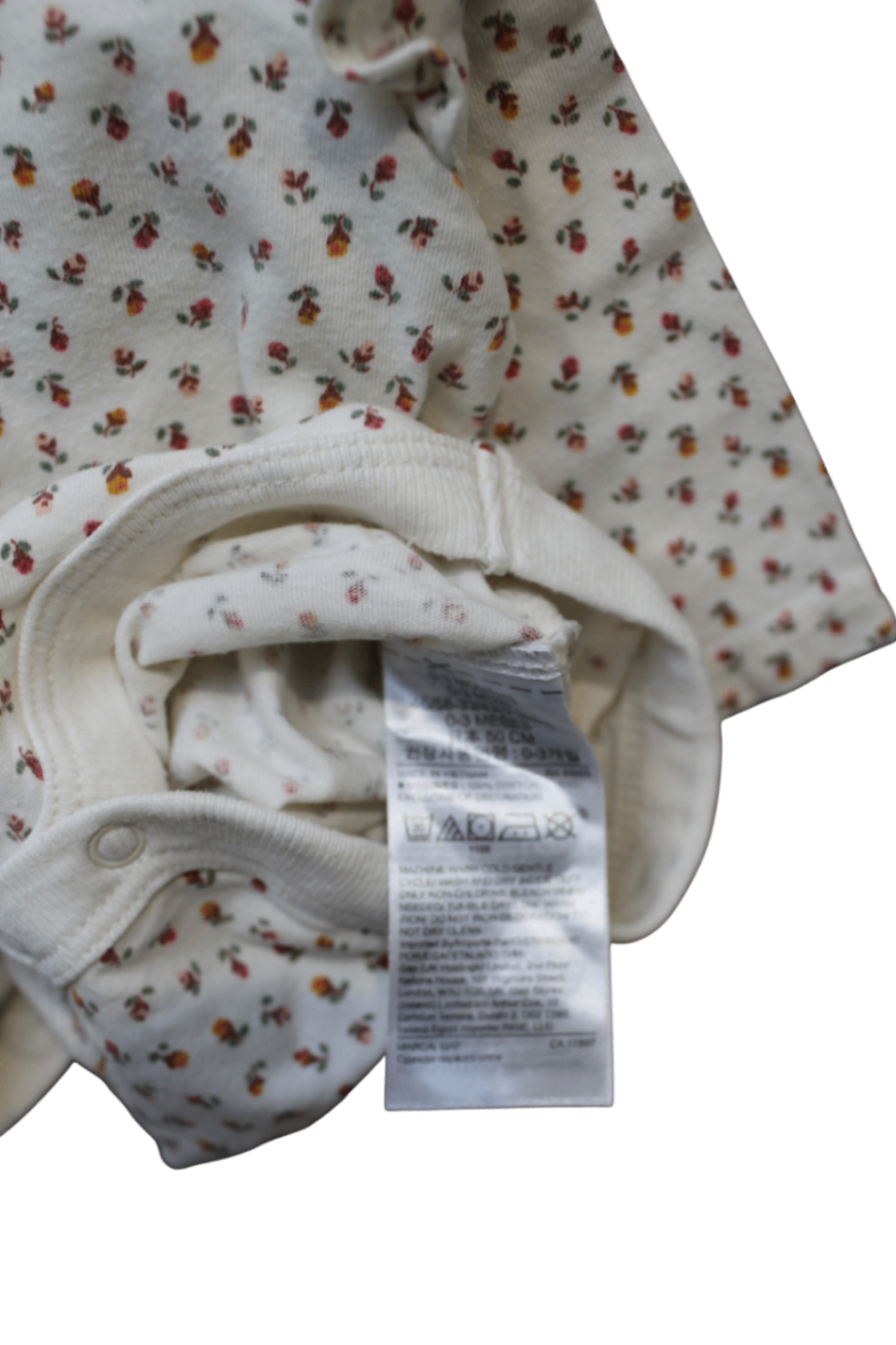 Baby Gap Bodysuit, cream, 000