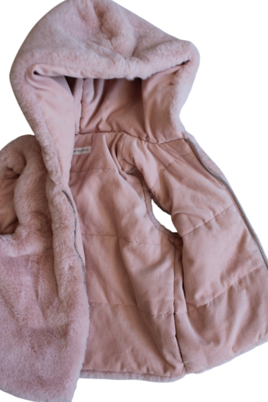 Country Road Vest, dusty pink, 2
