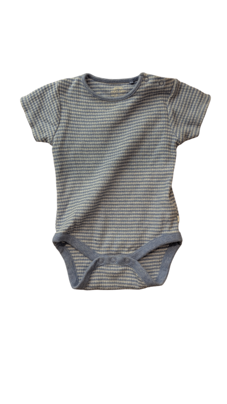 Next Bodysuit, Blue White Stripes, 6-9M