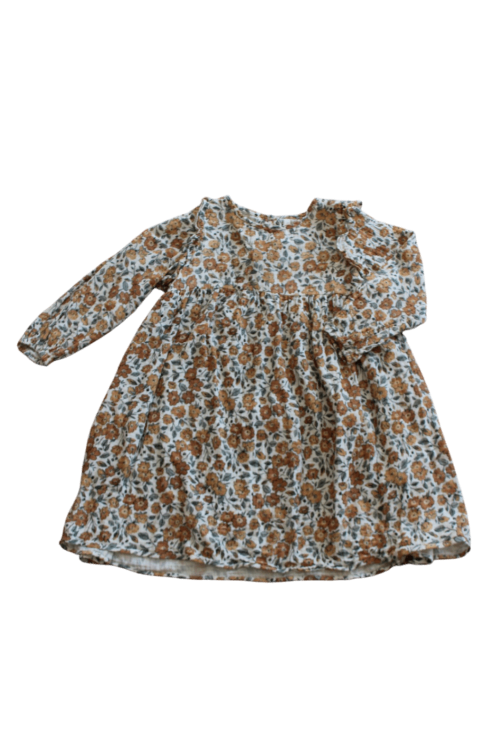 Rylee & Cru Dress, Brown and cream floral, 7
