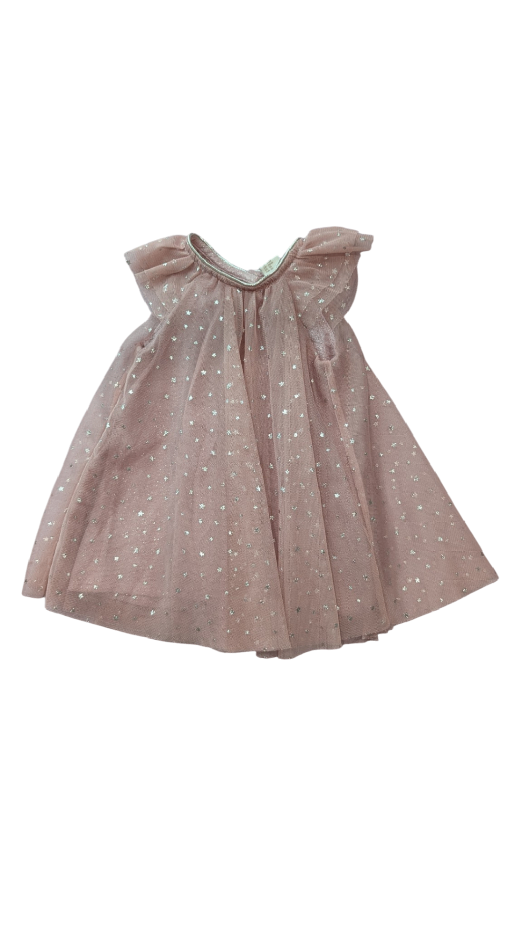 H&M Dress, Dusty Pink w Metallic Stars, 00