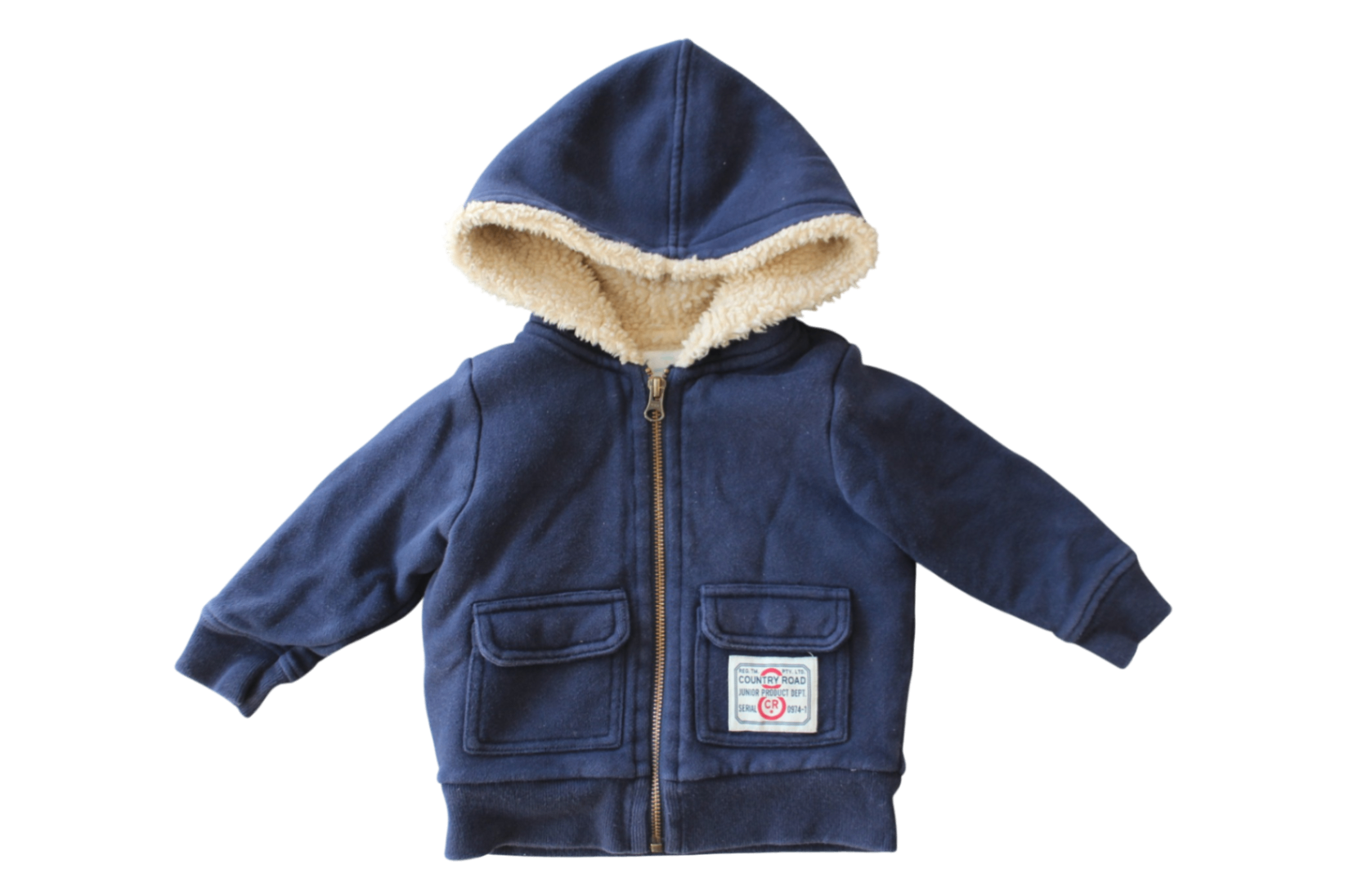 Country Road Jacket, Navy Blue/tan sherpa lining, 1