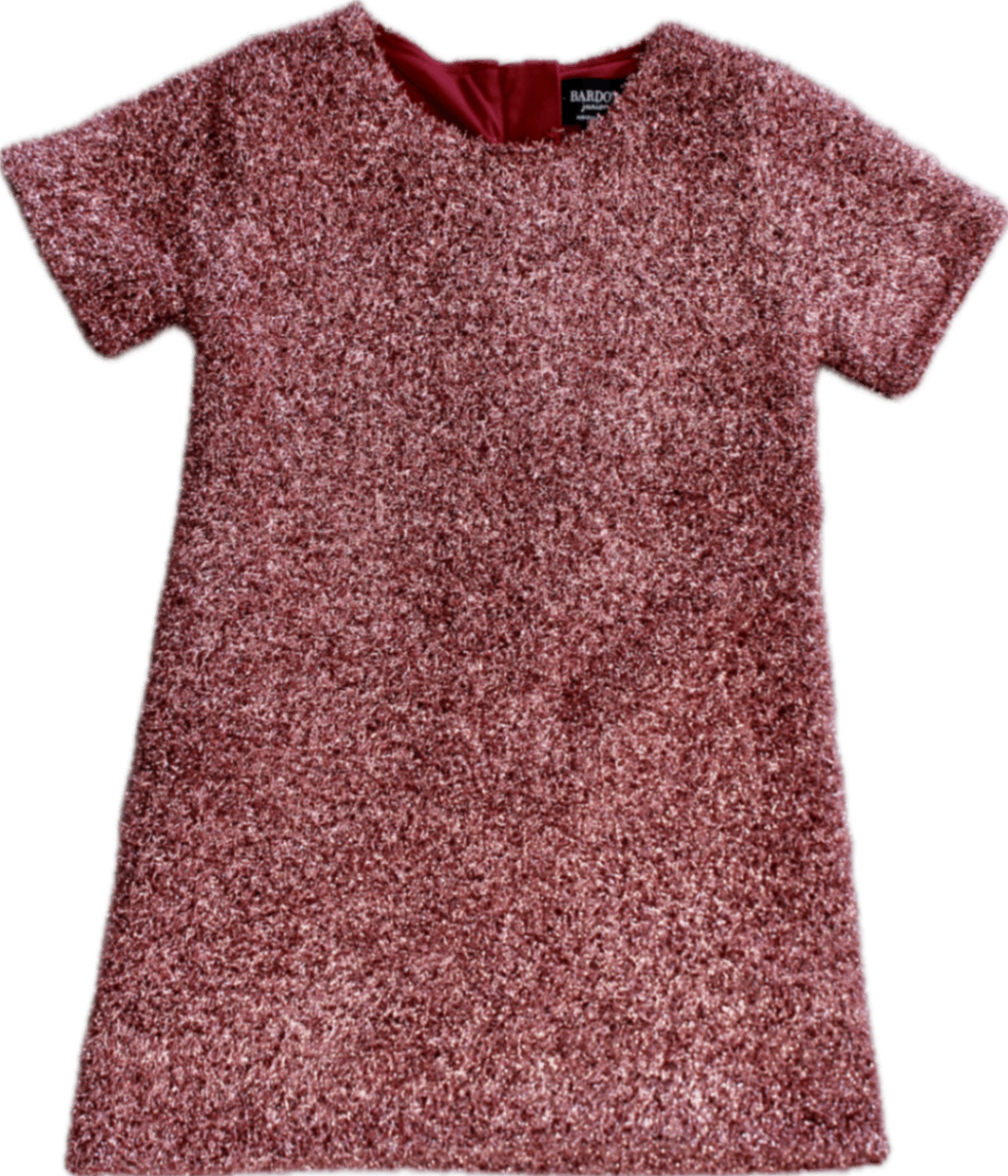 Bardot Junior Dress, Sparkly red/dark pink , 7