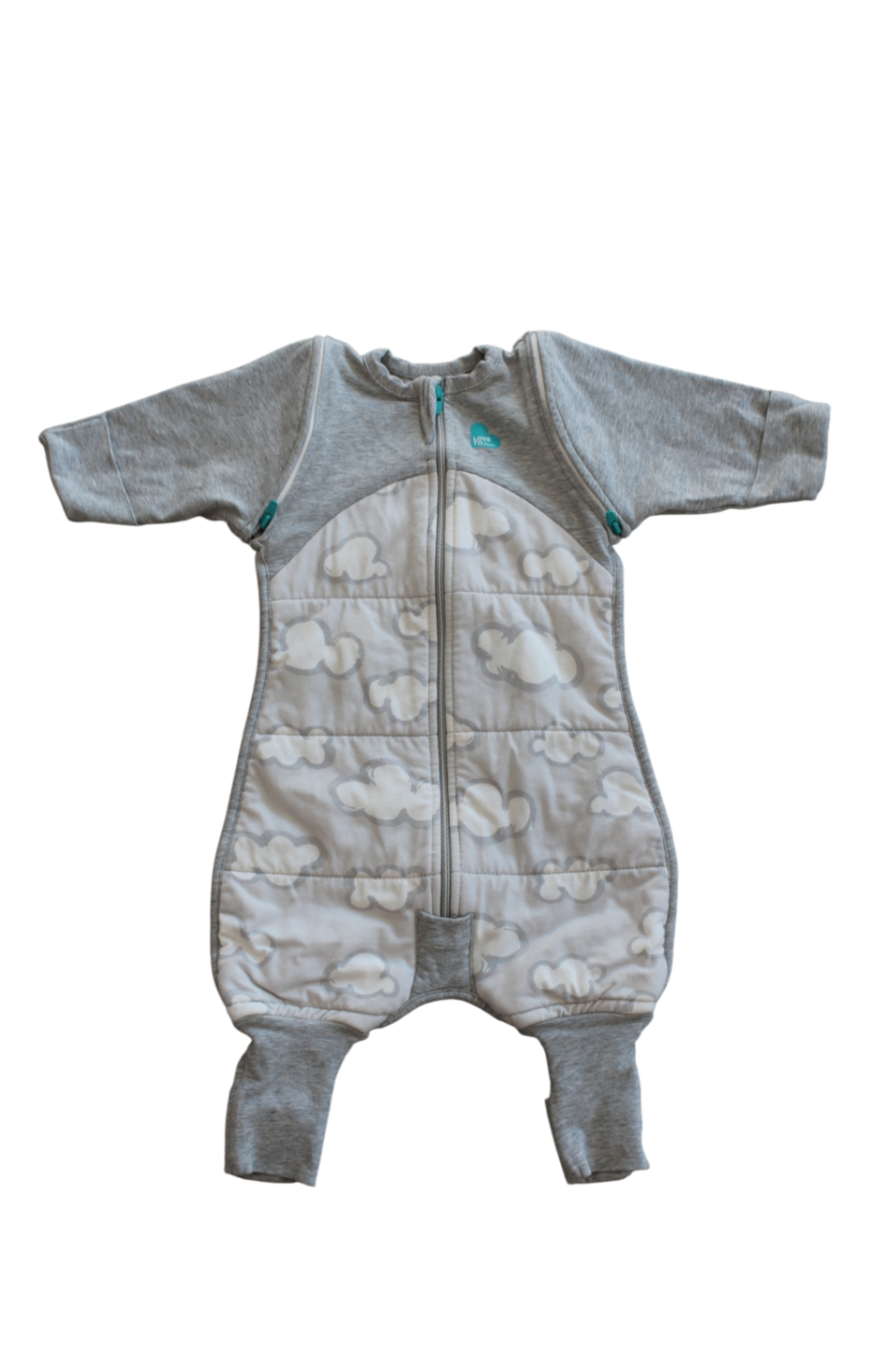 Love to Dream Sleepsuit, Grey and white, 00, TOG: 2.5