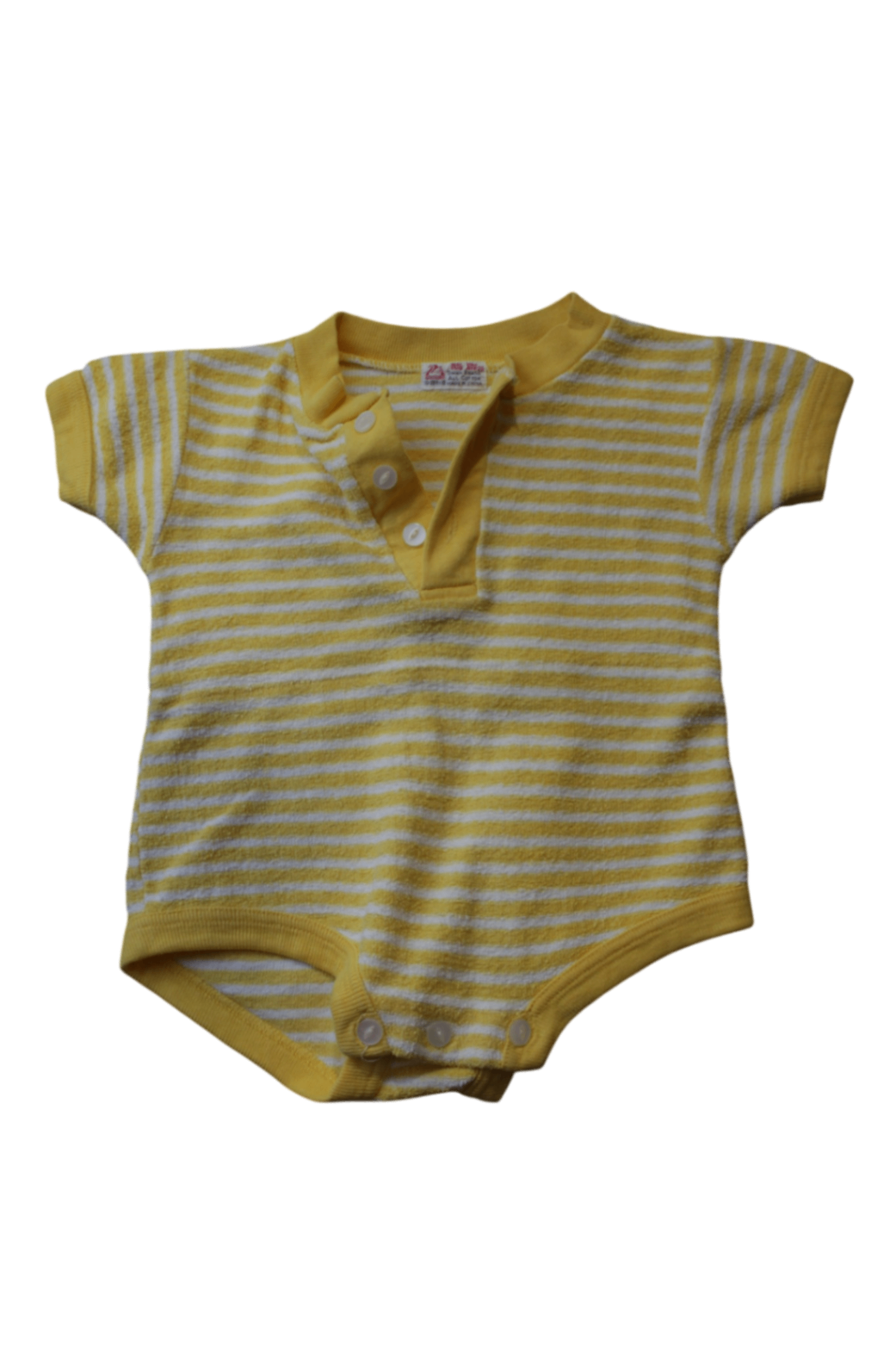 Swan Brand Bodysuit, Yellow and white, 0