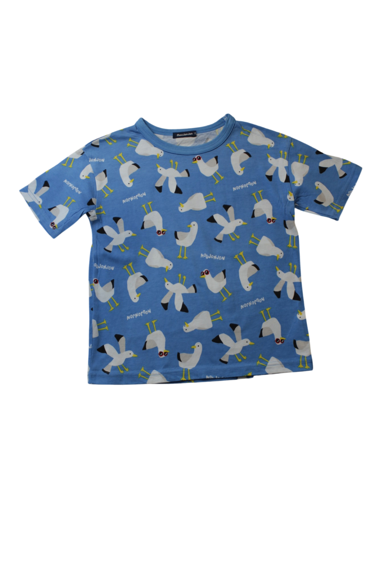 Mou Jon Jon T-Shirt, Blue, 120