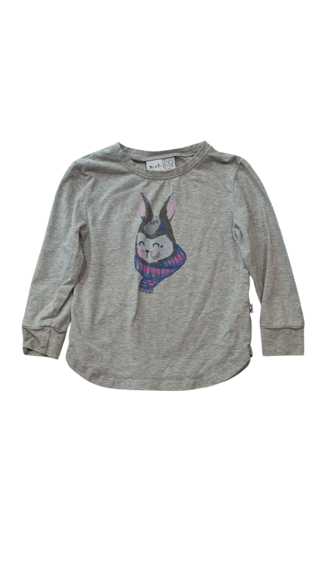 Minti Long-Sleeve T-Shirt, Grey Marle, 3