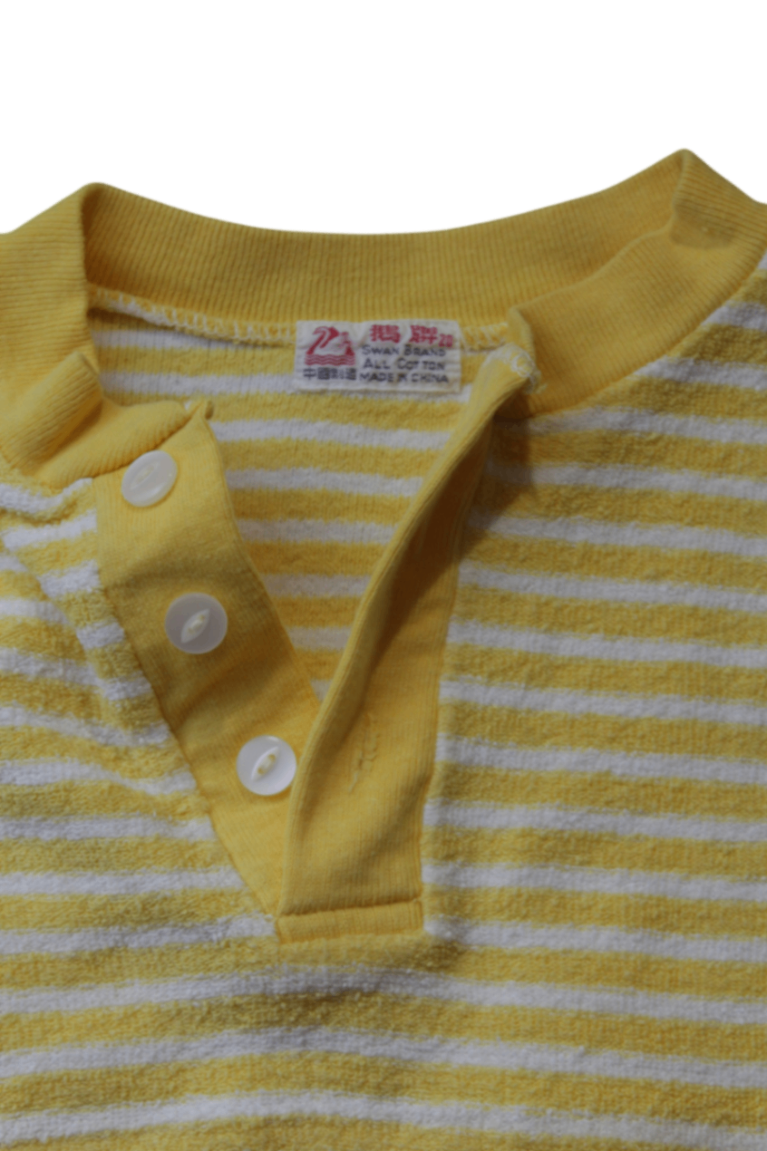 Swan Brand Bodysuit, Yellow and white, 0