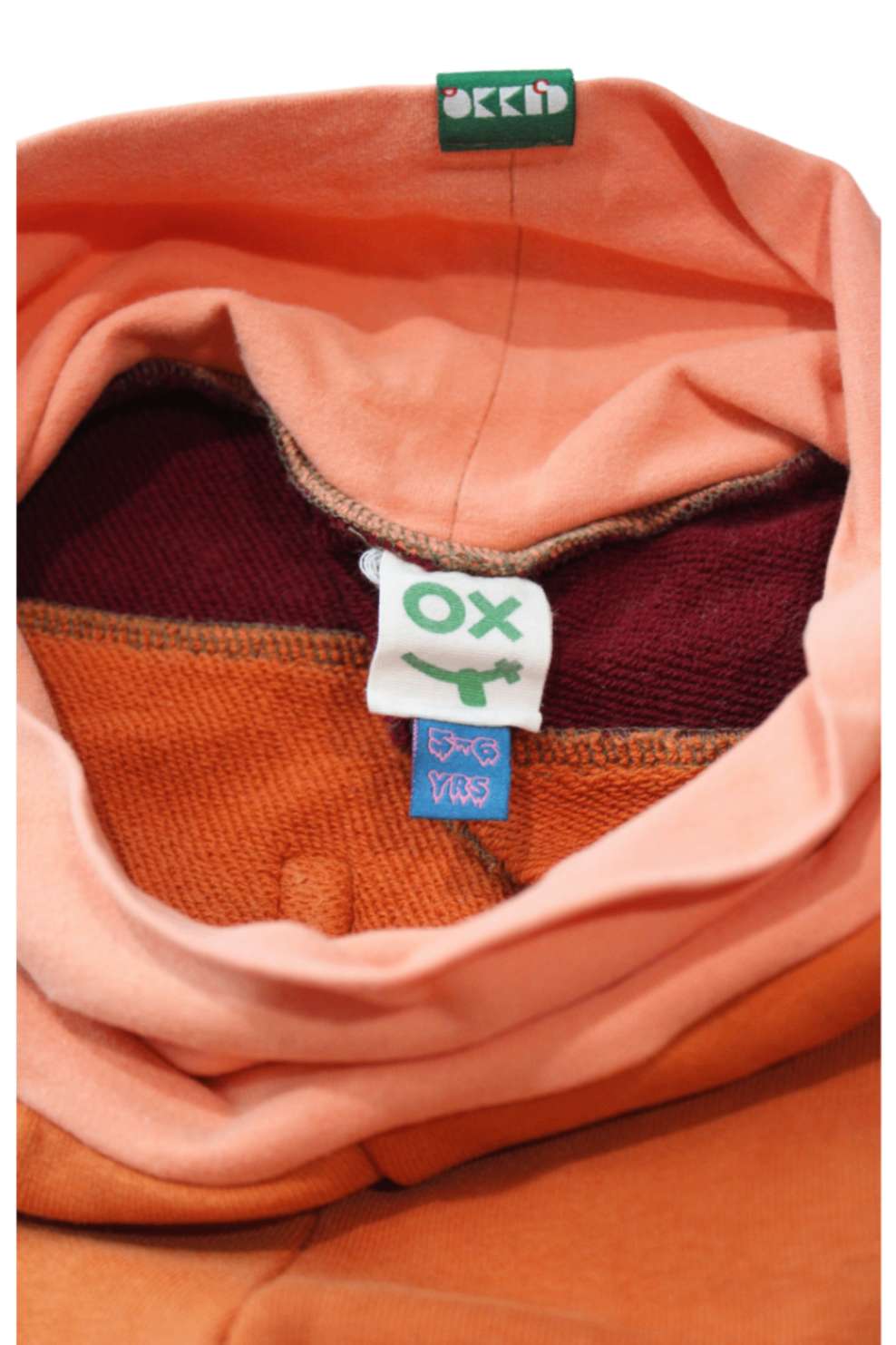 OKKIDO Pants, Orange and maroon, 6 YRS