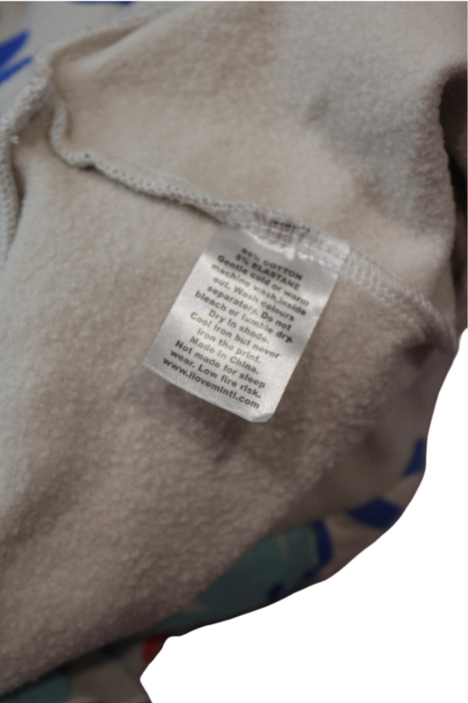 Minti Hoodie, Cream with multicolour floral print, 10