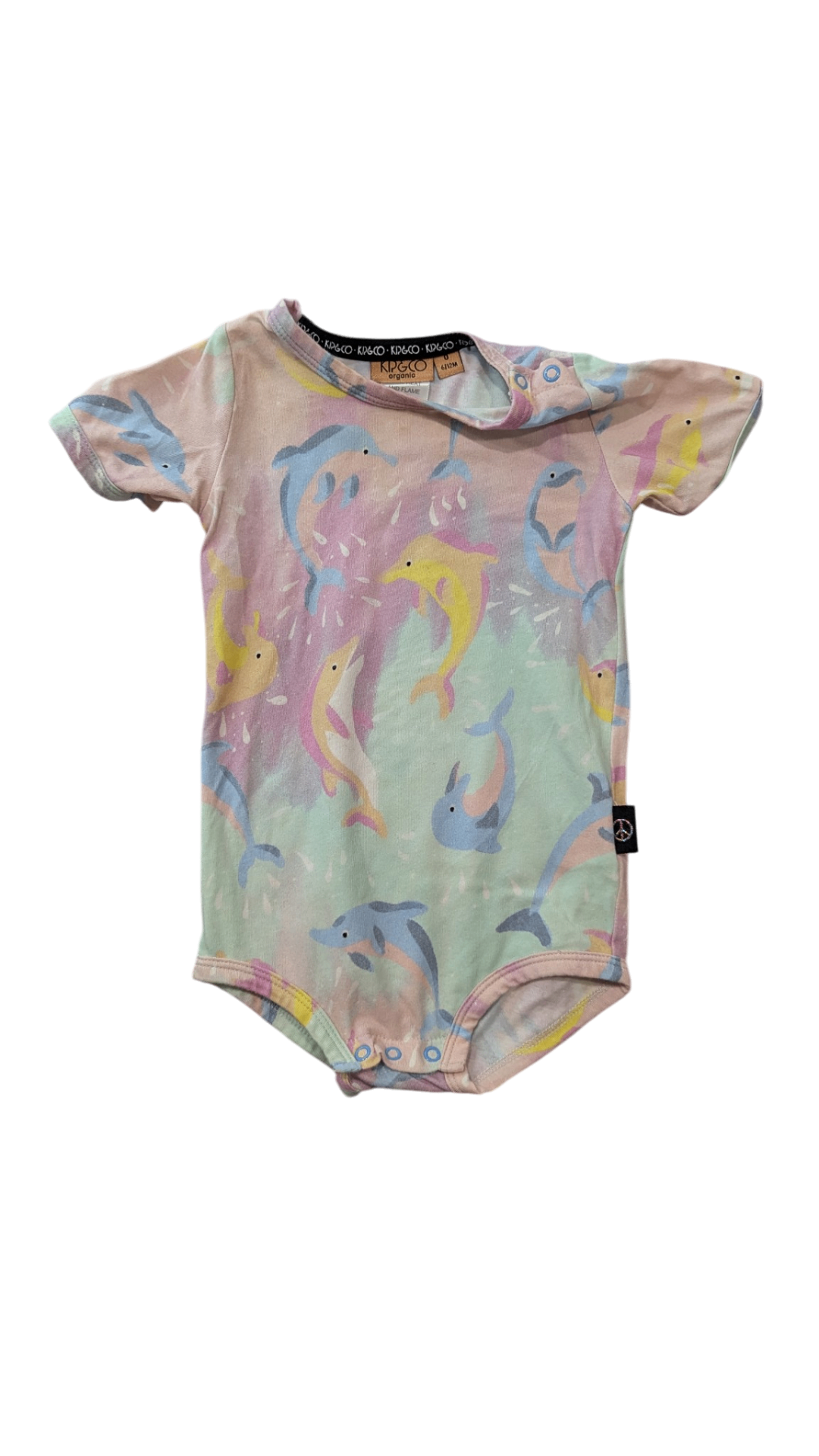 Kip&Co Bodysuit, Pastel multicolour, 6/12M
