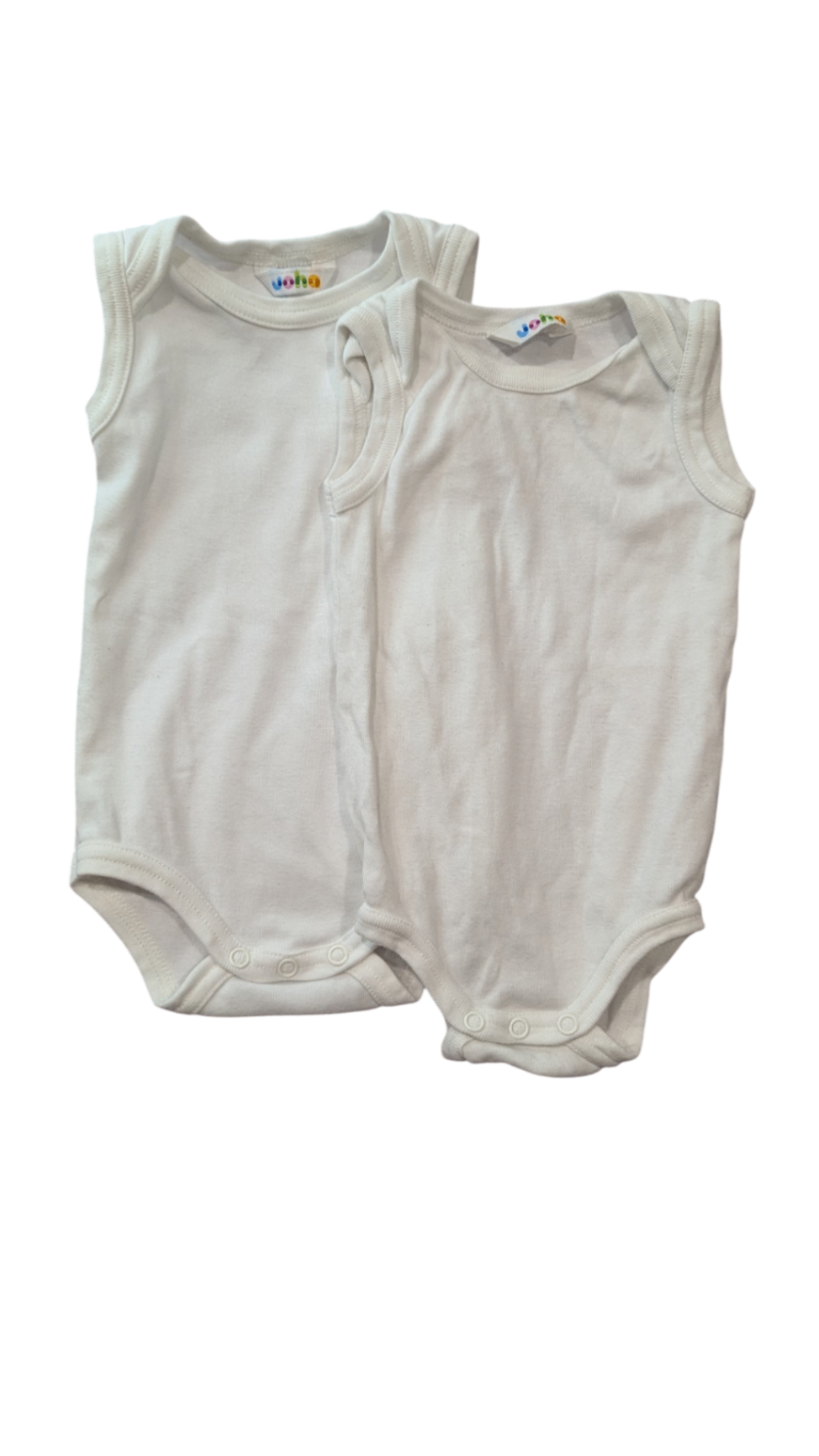 Joha Bodysuit 2 Pack, White, 00