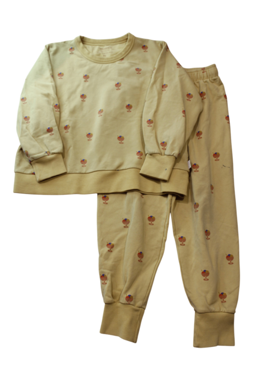 Tinycottons Tracksuit Set, Butter, 8Y