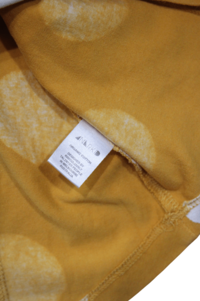 ANARKID Dress, Mustard Yellow, 6