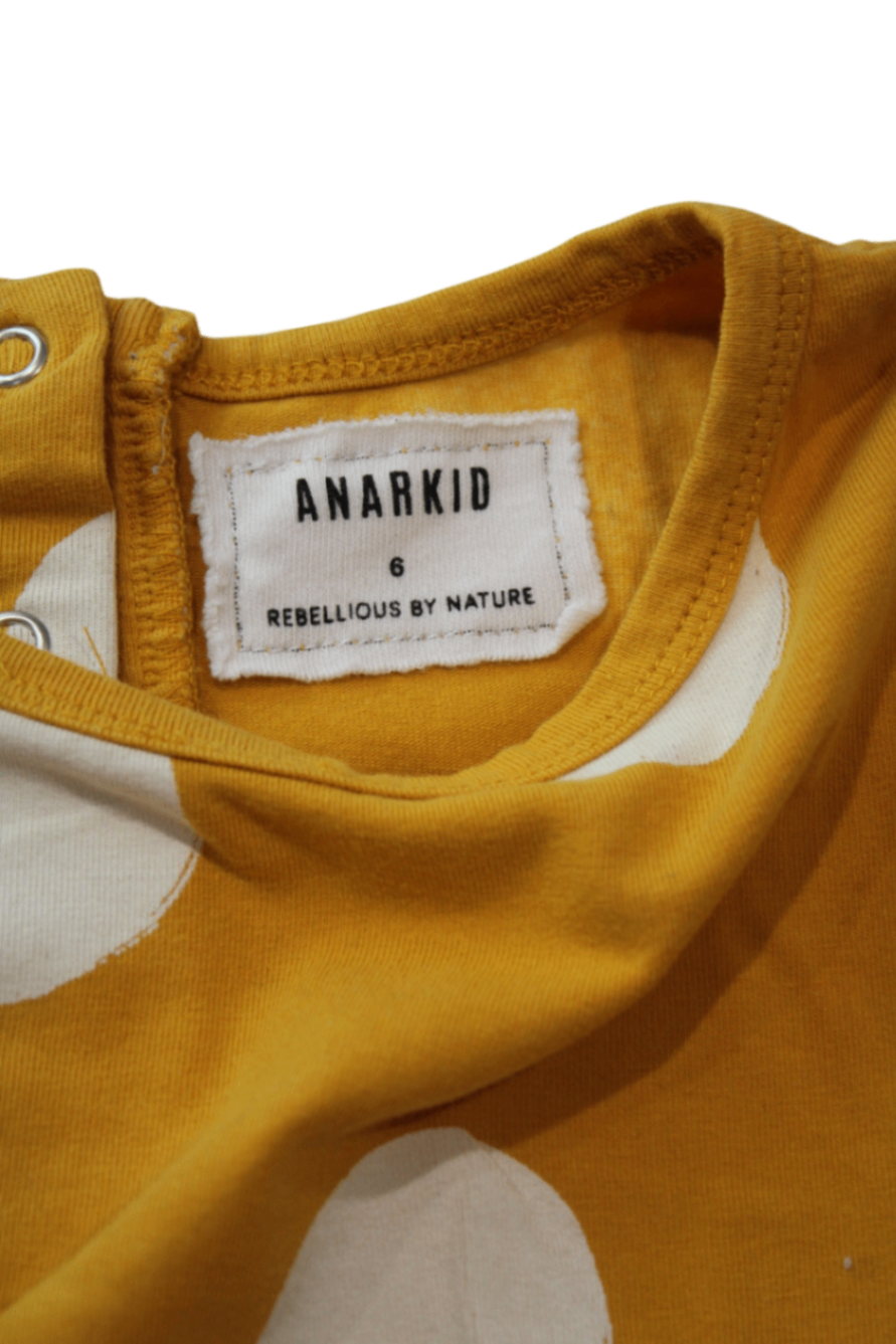 ANARKID Dress, Mustard Yellow, 6