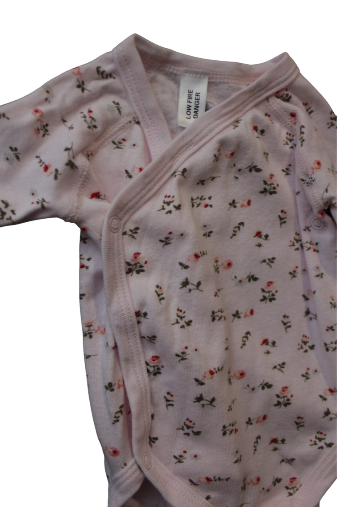 Petit Bateau Bodysuit, pink/floral, 0000