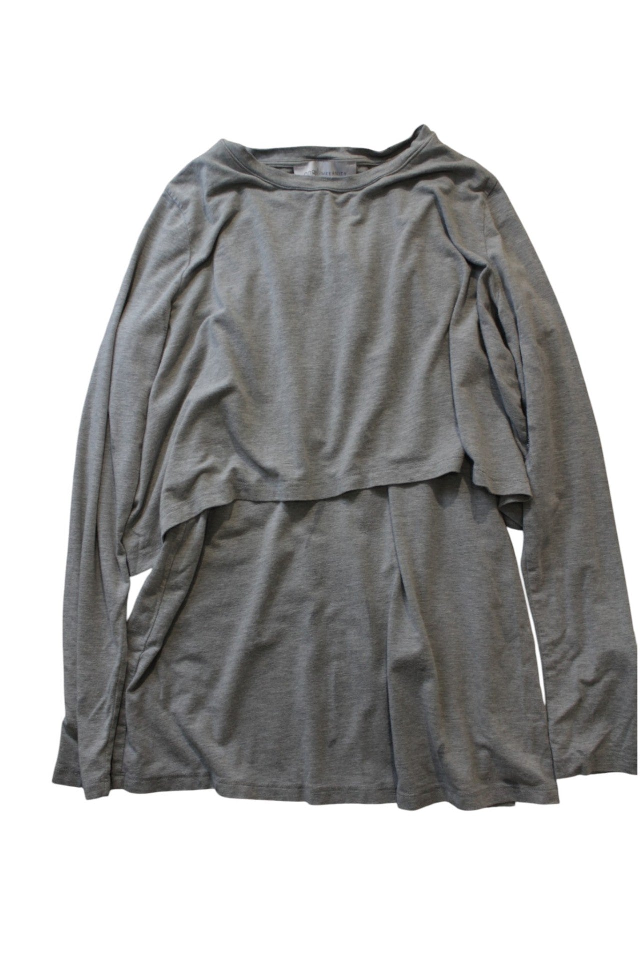 Angel Maternity Nursing Top, Grey, Small/10