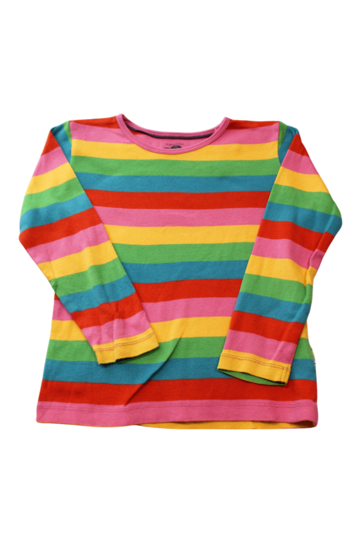 Frugi Long-Sleeve T-Shirt, Rainbow Multicolour, 5-6 years 110-116cm