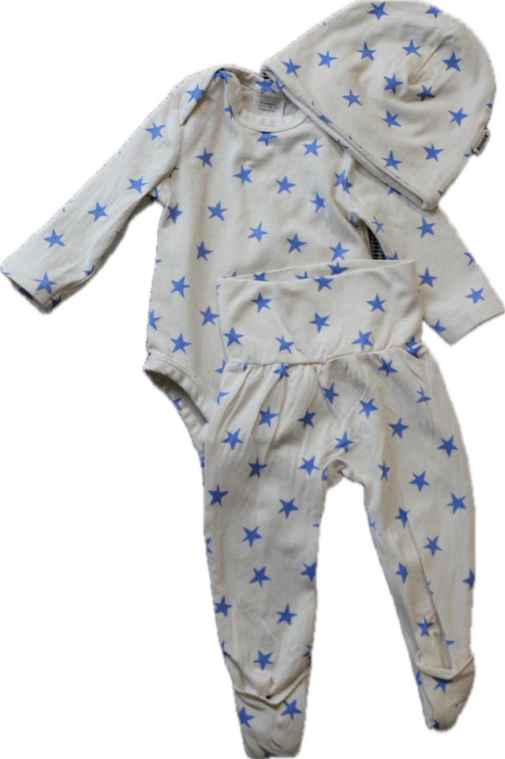 Bonds Pajama Set, White and Blue stars, 0000