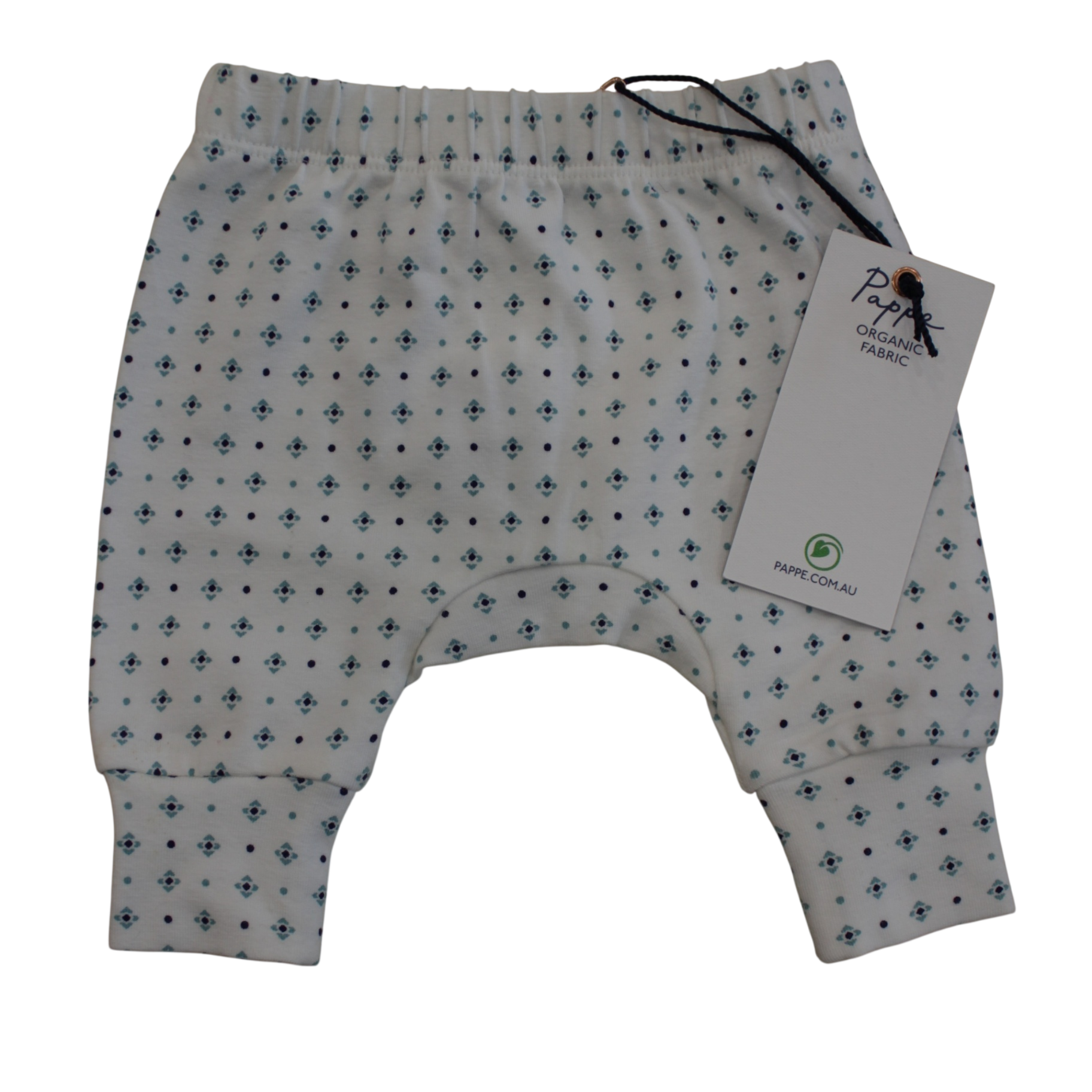 Pappe Pants, White with blue pattern, 0000