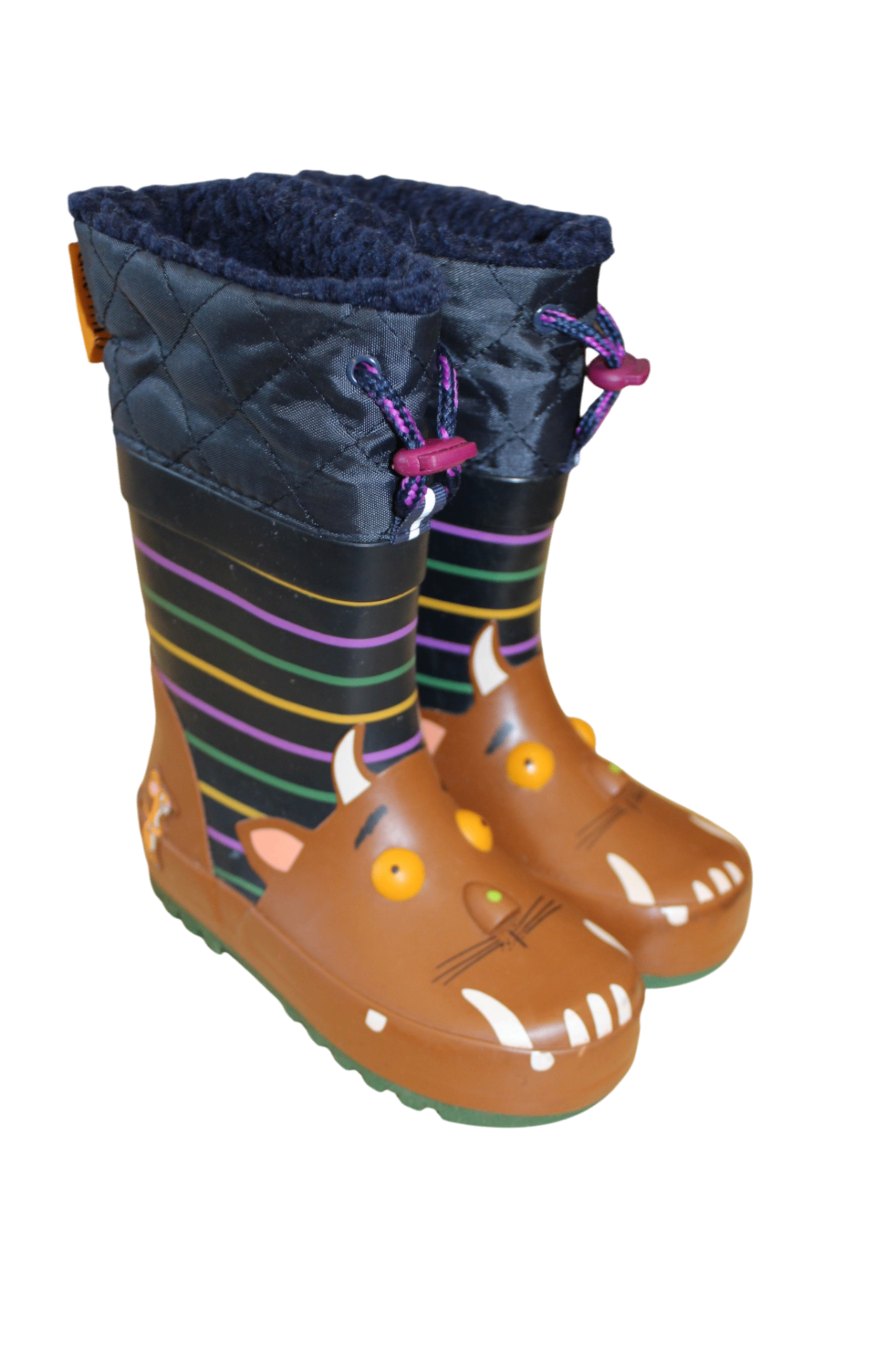 Next Gumboots, Brown, navy and multicolour, 8
