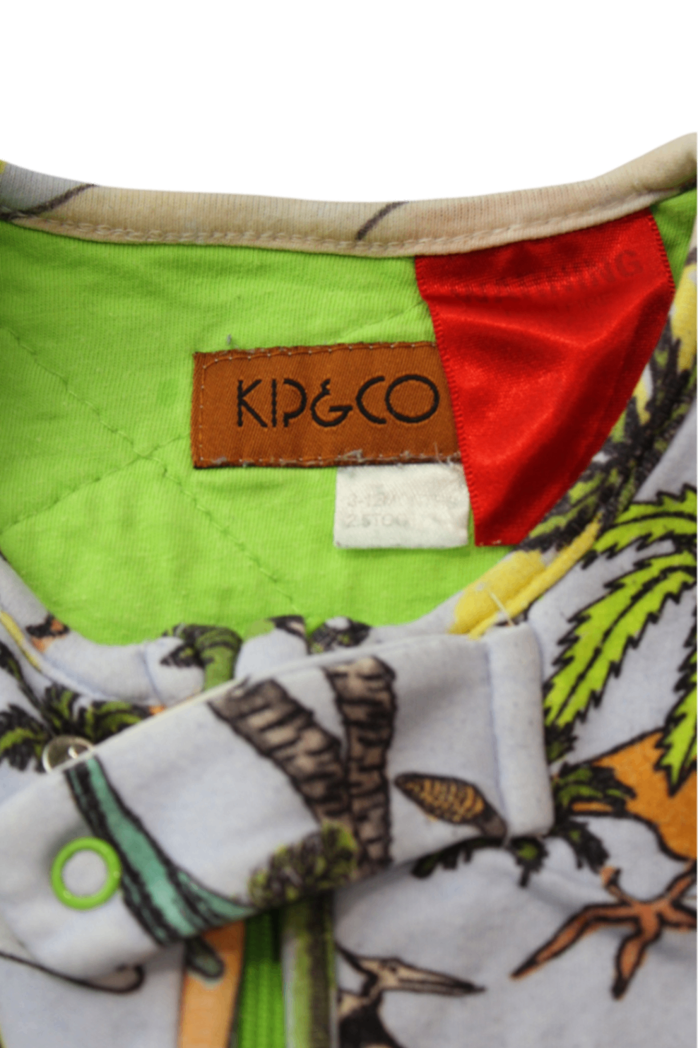 Kip&Co Sleeping Bag, Grey, white, green and multicolour, 3-12M
