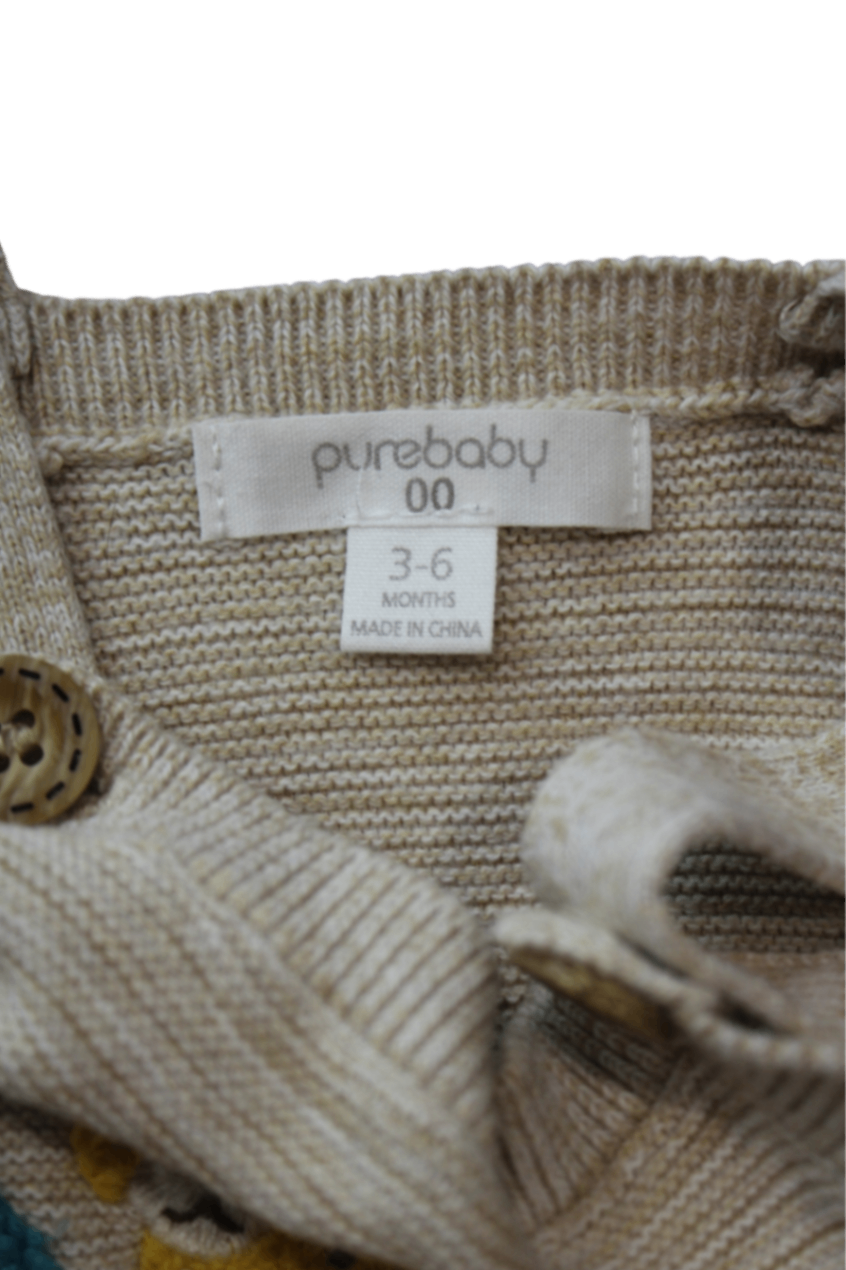 Purebaby Overalls, Beige, 00 / 3-6 months