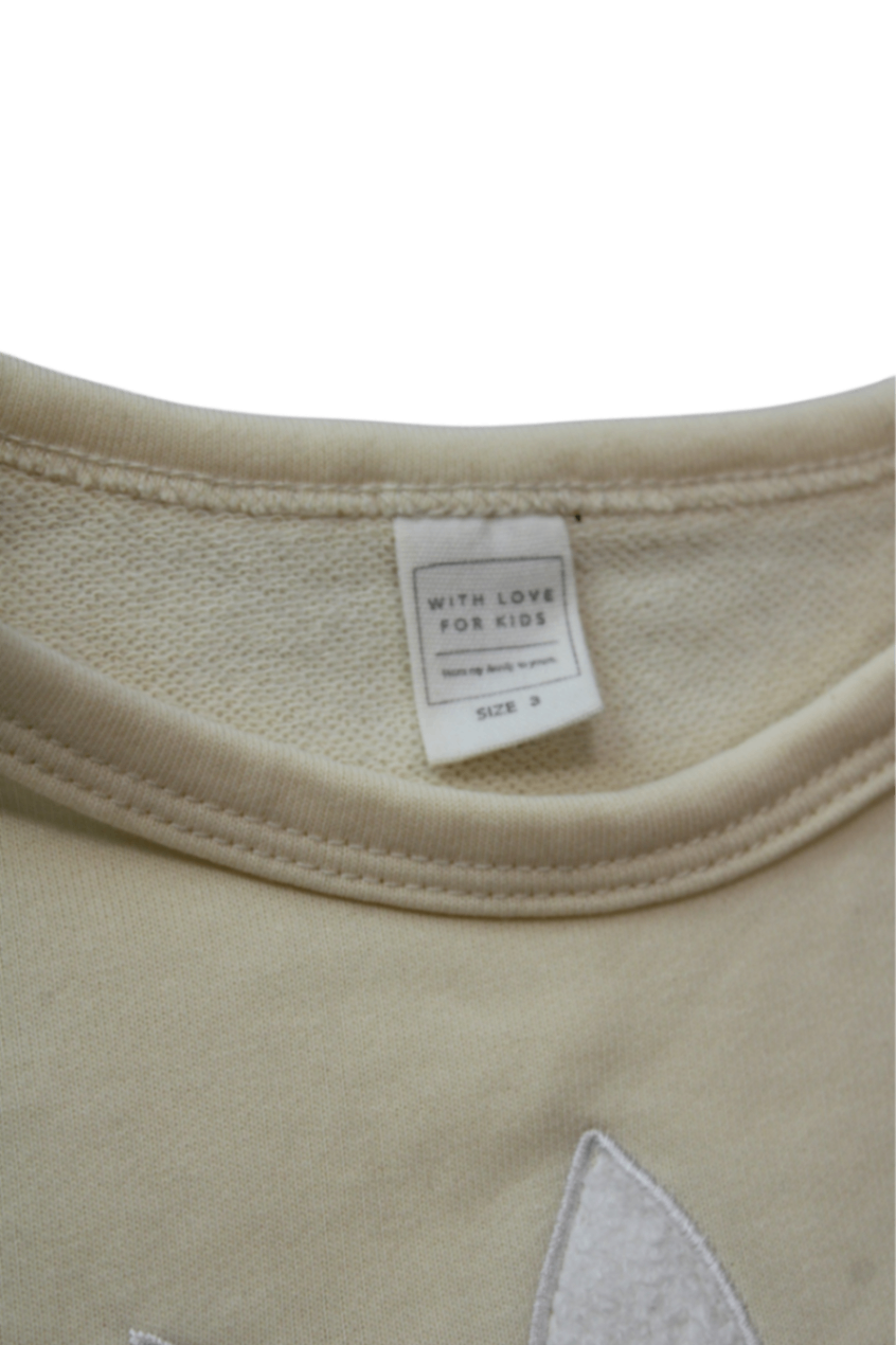 With Love For Kids T-Shirt, Cream, 3