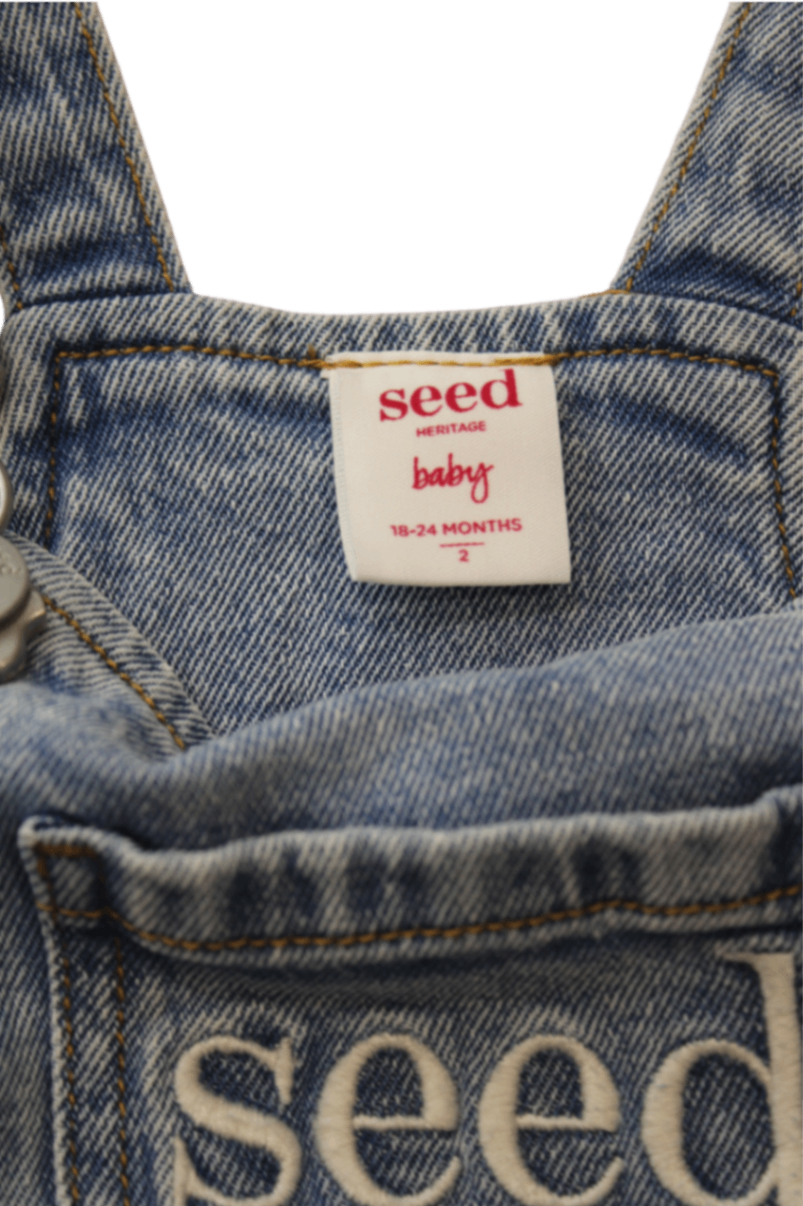 Seed Heritage Pinafore, Blue, 18-24 MONTHS / 2