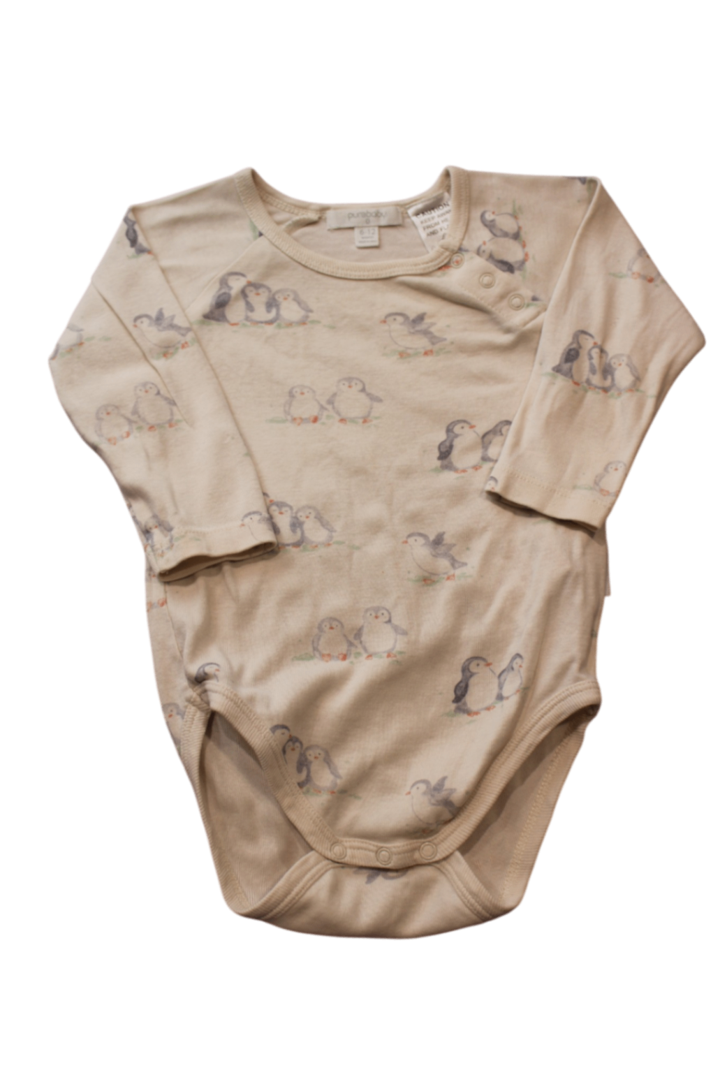 Purebaby Bodysuit, Beige, 0 / 6-12 months