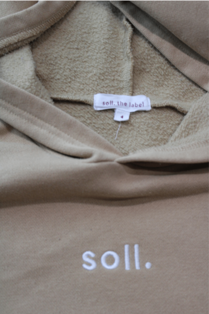 Soll. The Label Hoodie, Beige, 4