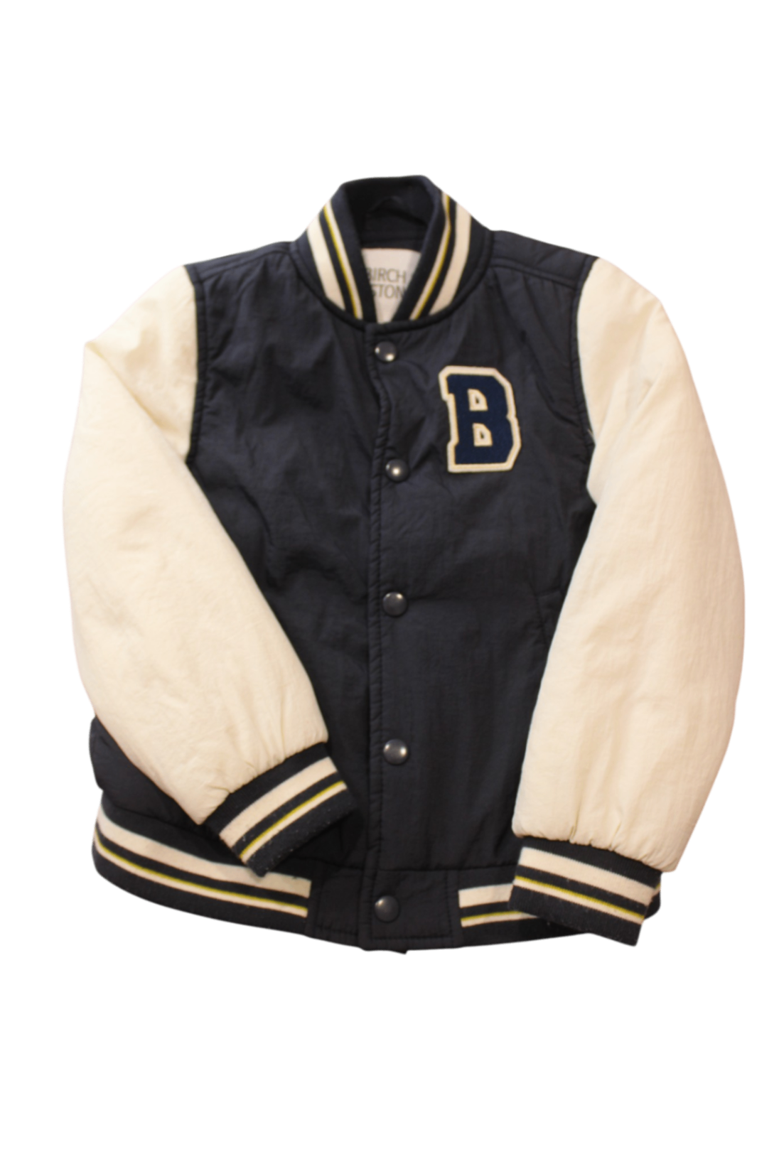 Birch & Stone Jacket, Navy and cream, S