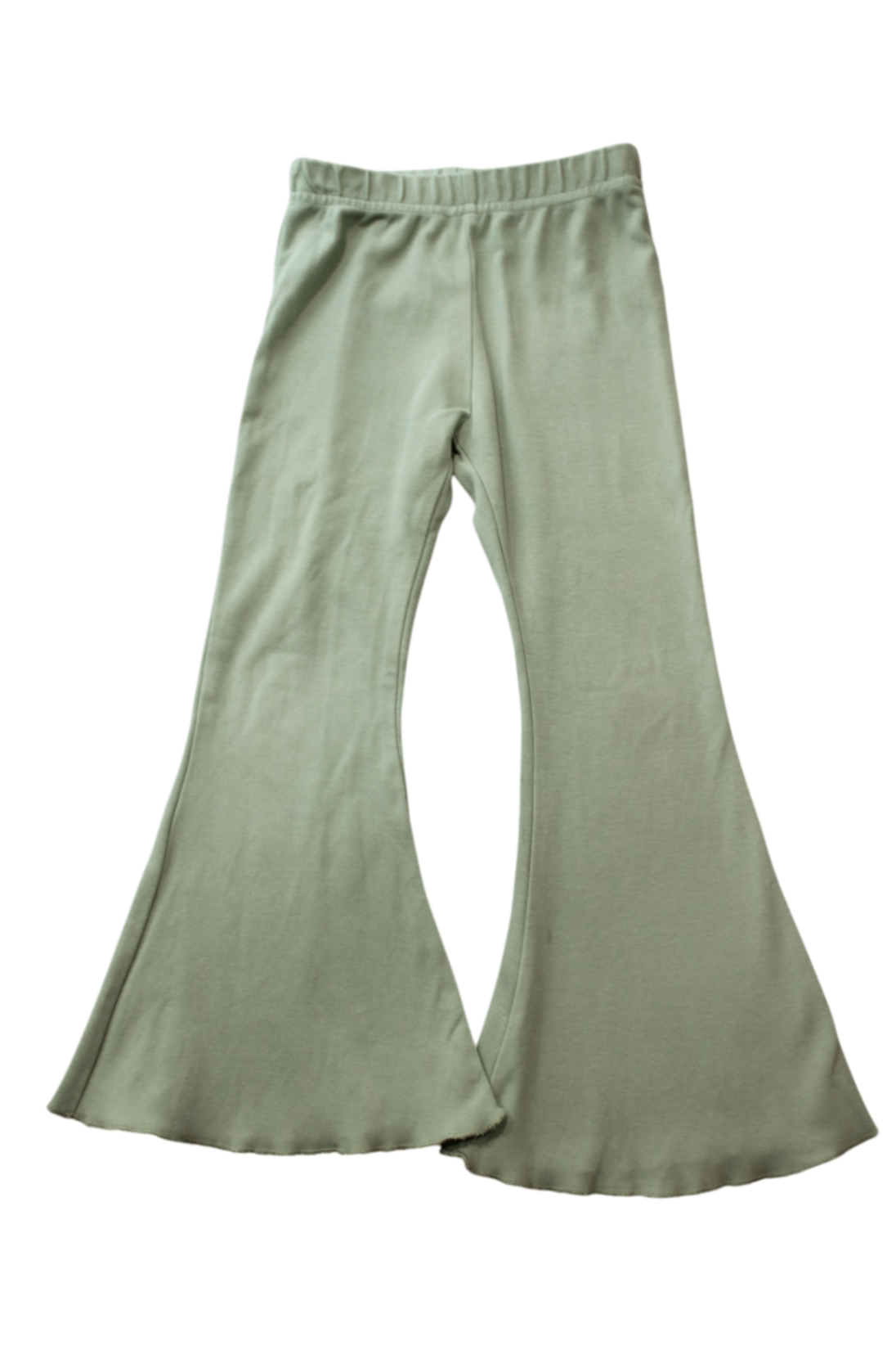 Soll. The Label Flared Leggings, Sage Green, 3