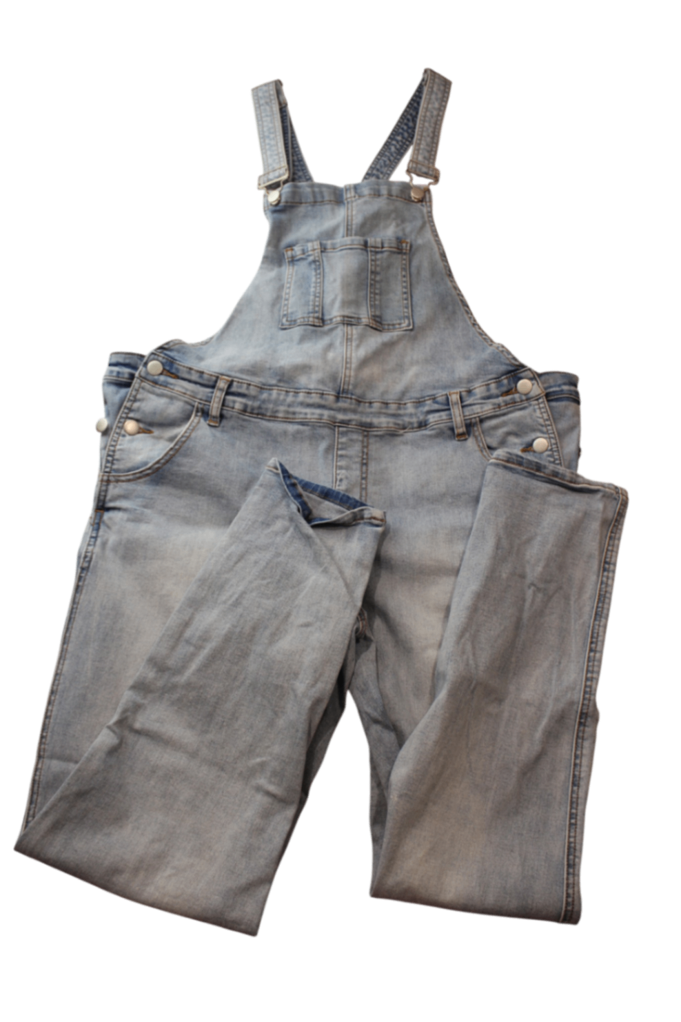 Ripe Denim Maternity Overalls, Light Blue, Medium/12