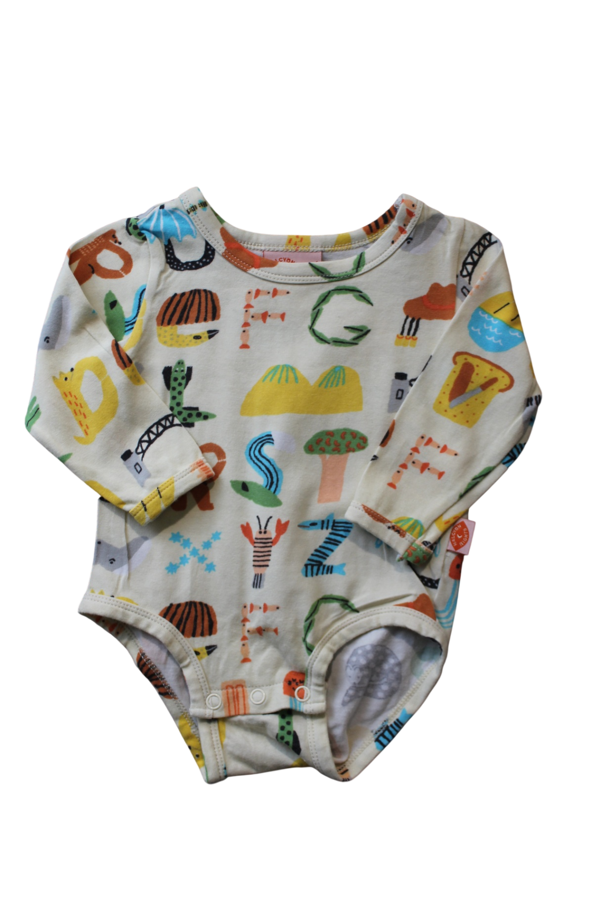 Halcyon Nights Bodysuit, Cream/ABC print, 000