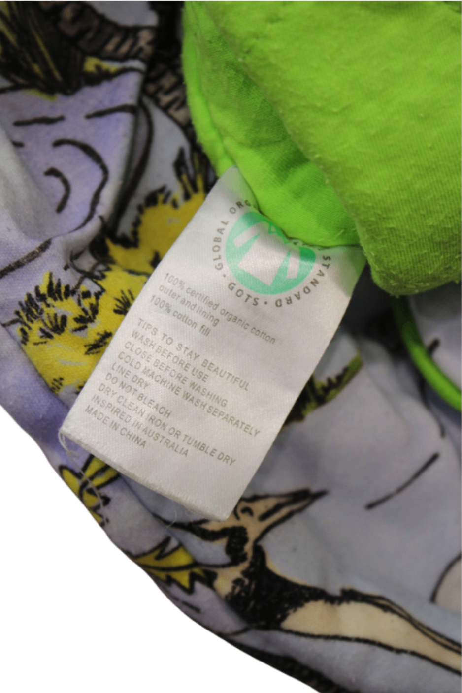 Kip&Co Sleeping Bag, Grey, white, green and multicolour, 3-12M
