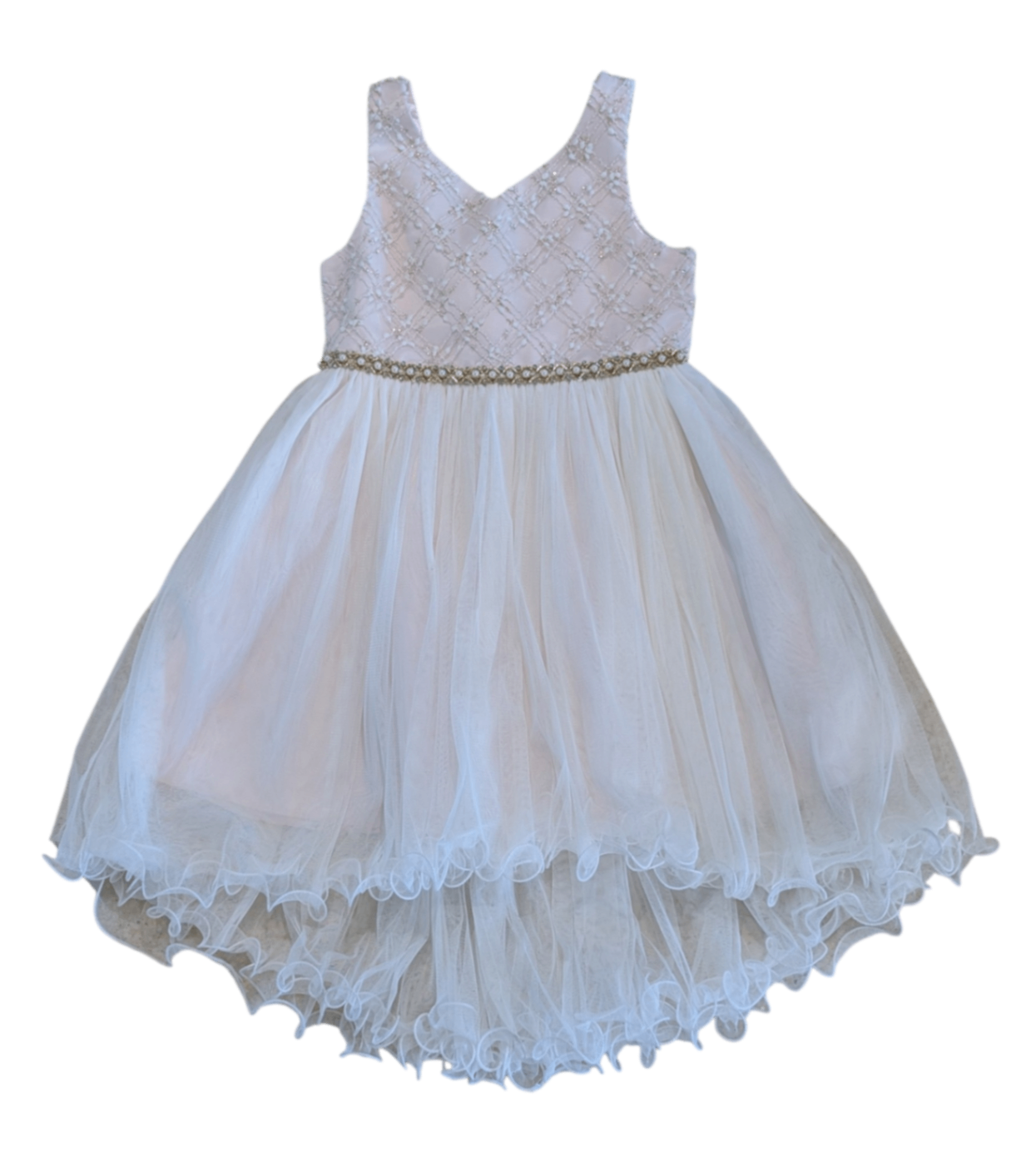 American Princess Dress, Pink/White, 7
